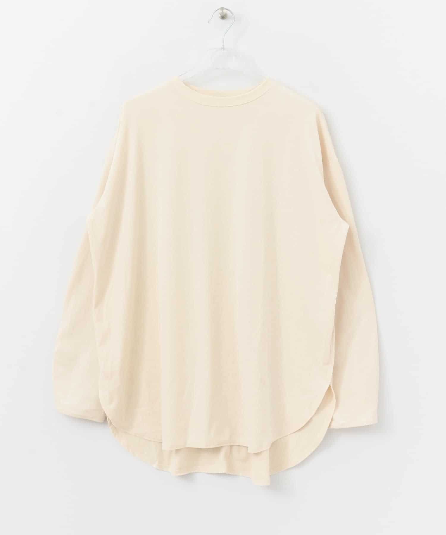 SHINY LONG T-SHIRTS クリーム FREE