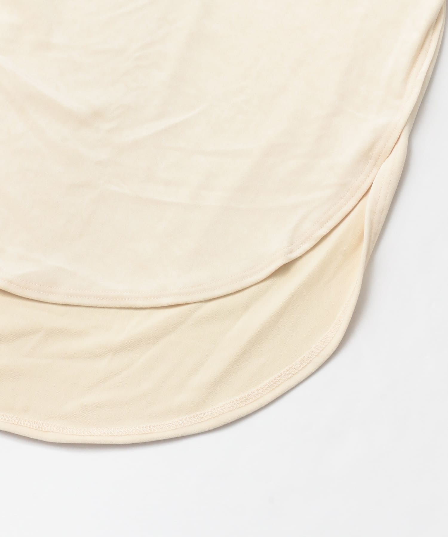 SHINY LONG T-SHIRTS クリーム FREE
