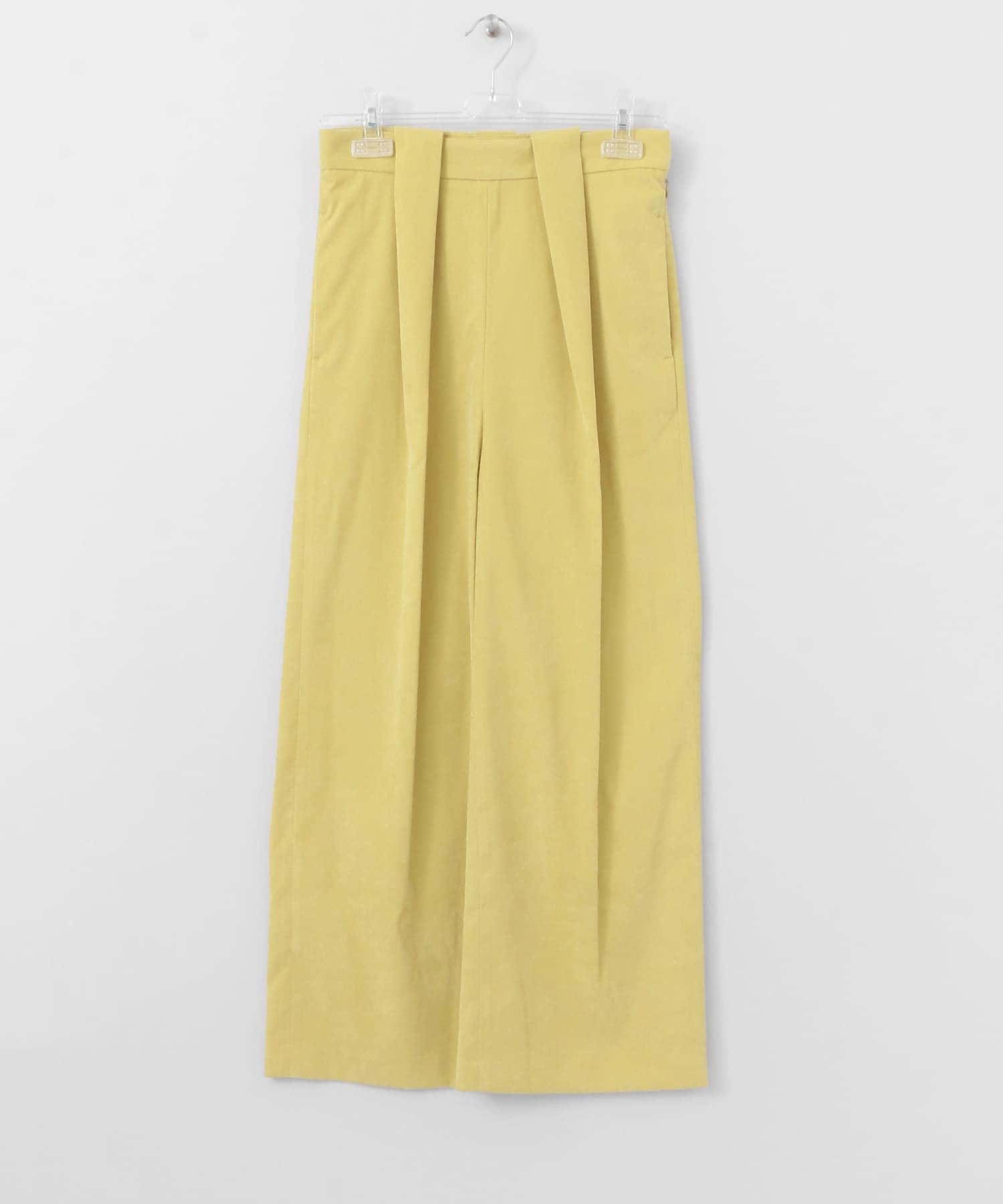 MOTION SLIT WIDE PANTS バター 36