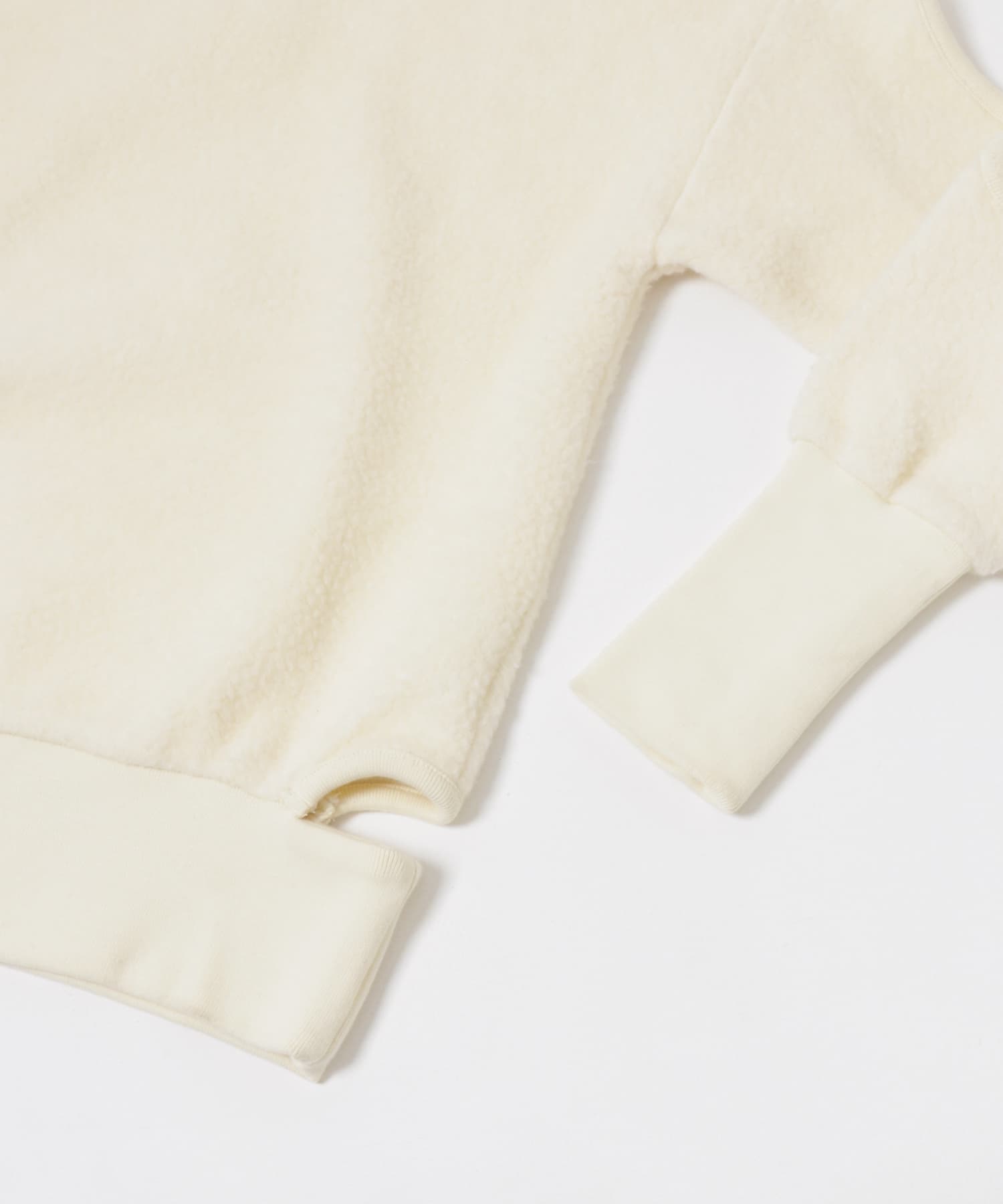 WOOL BOA PULLOVER クリーム FREE