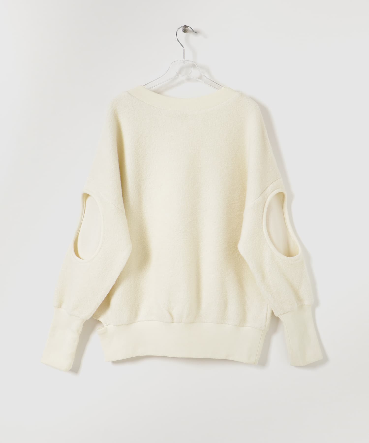 WOOL BOA PULLOVER クリーム FREE
