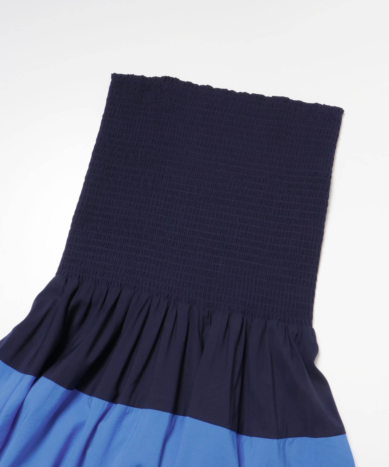 SHIRRING FLARE SKIRT ミッドナイト Free