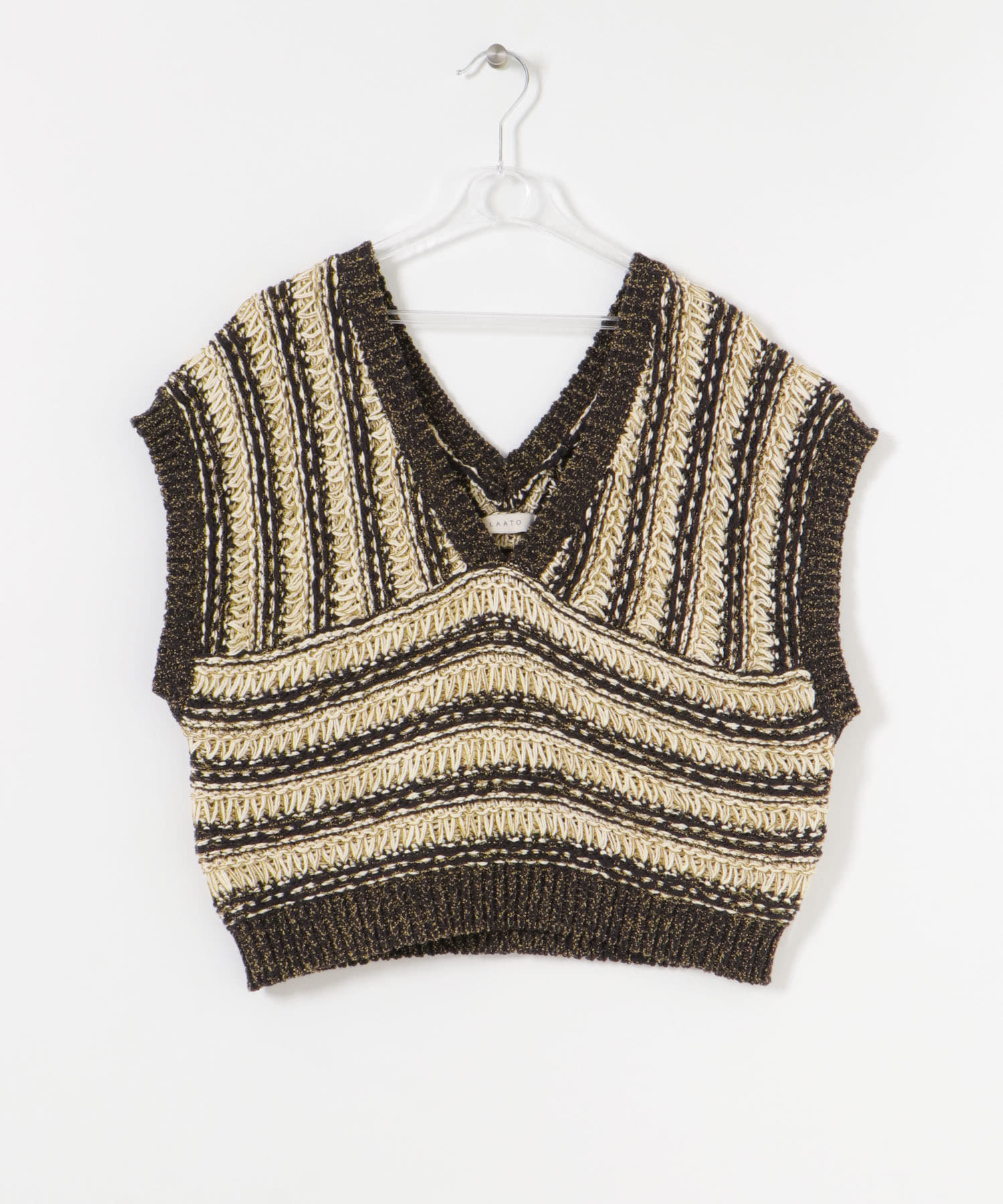 MIX KNIT BUSTIER ナイトスカイ FREE