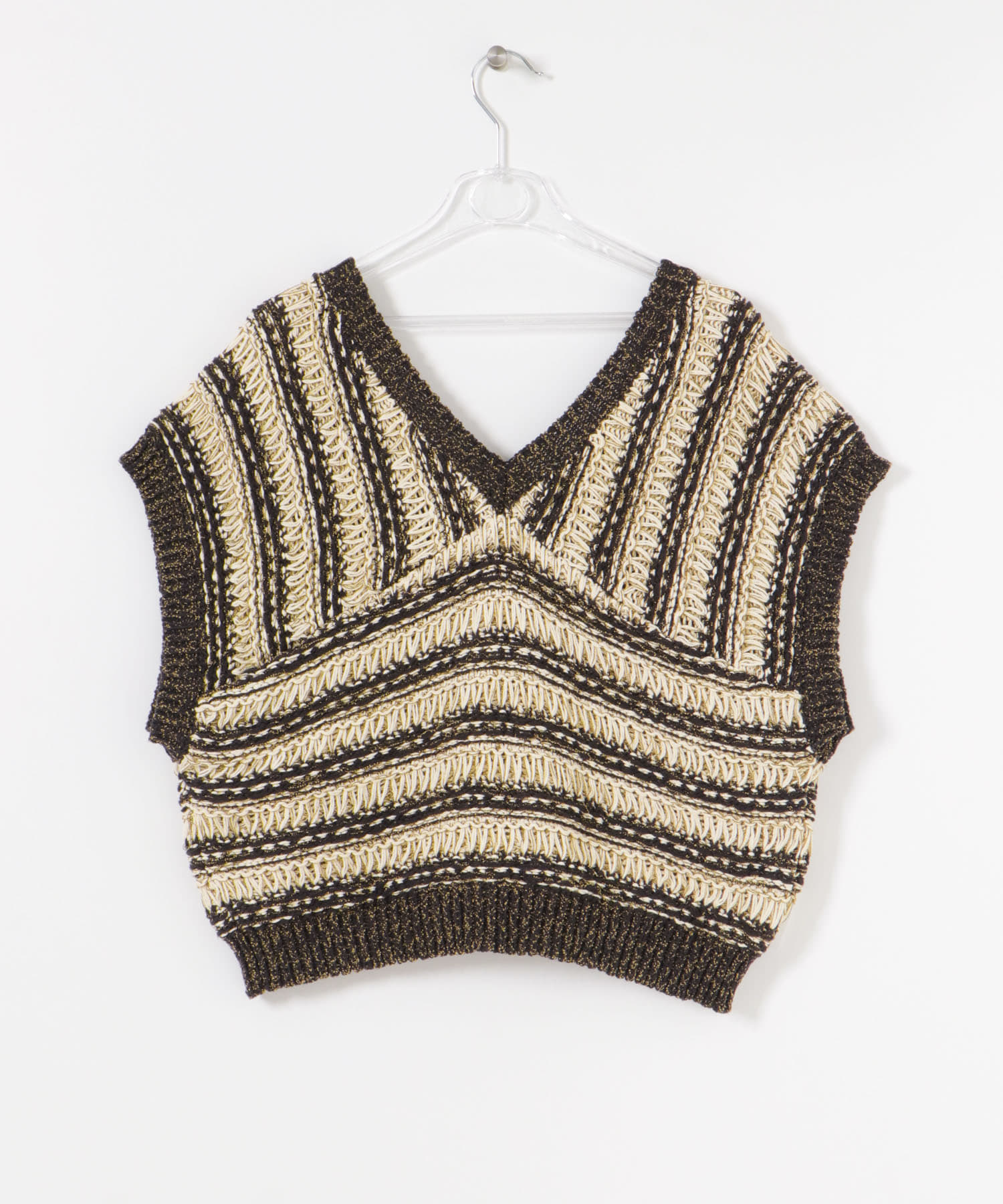 MIX KNIT BUSTIER ナイトスカイ FREE
