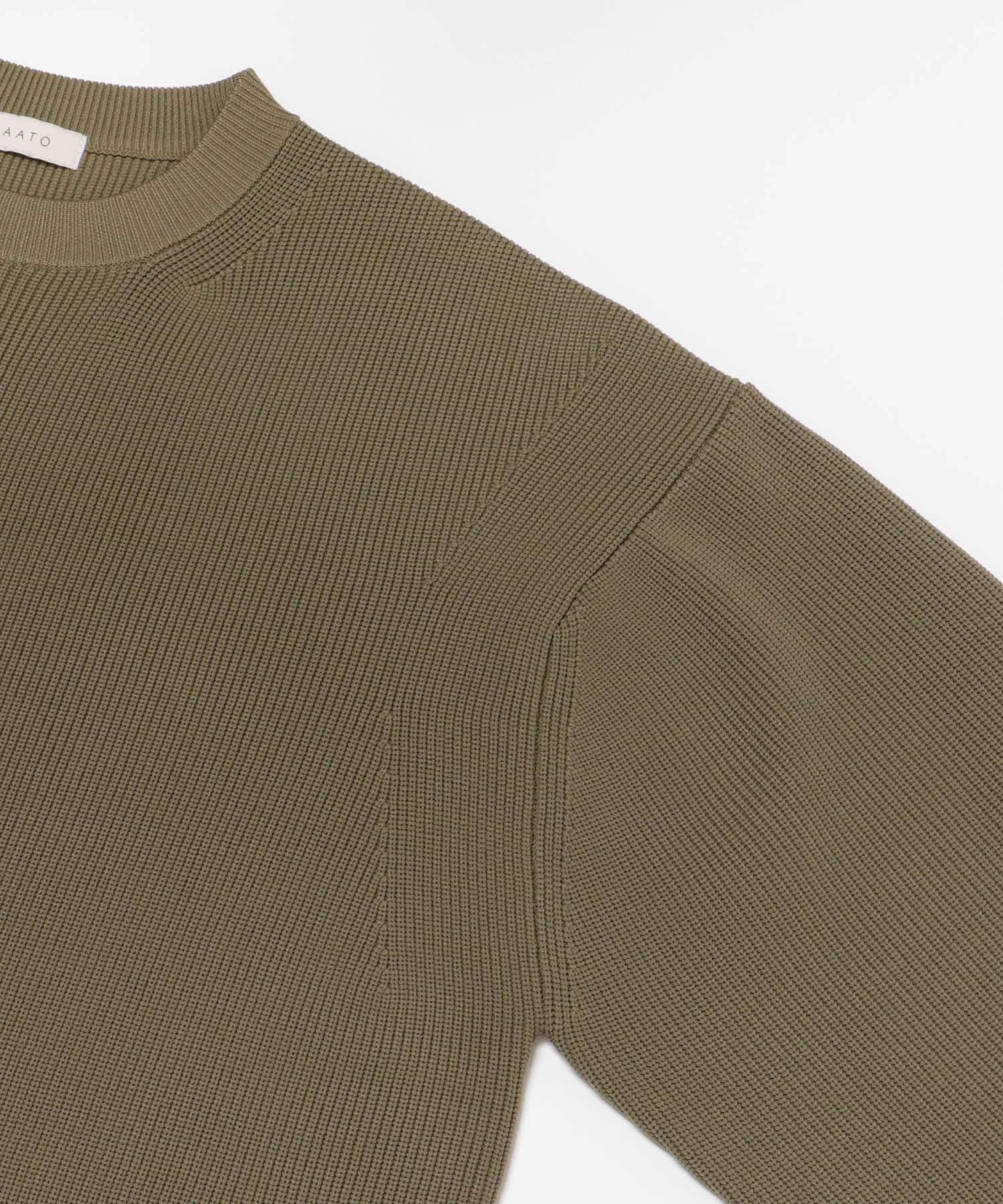 ROUNDSLEEVE KNIT モス Free
