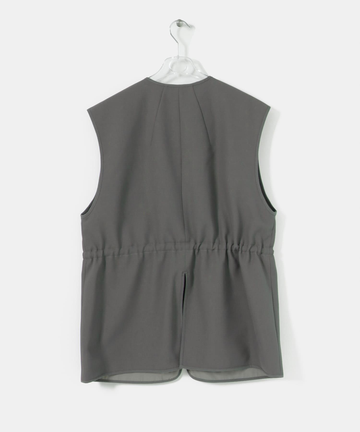 PIPING POCKET VEST アスファルト Free