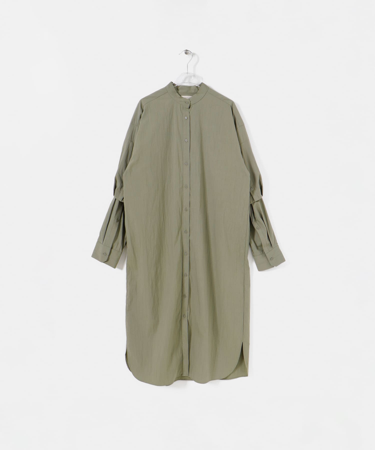 DOBLE SLEEVE ONE PIECE ヨモギ Free