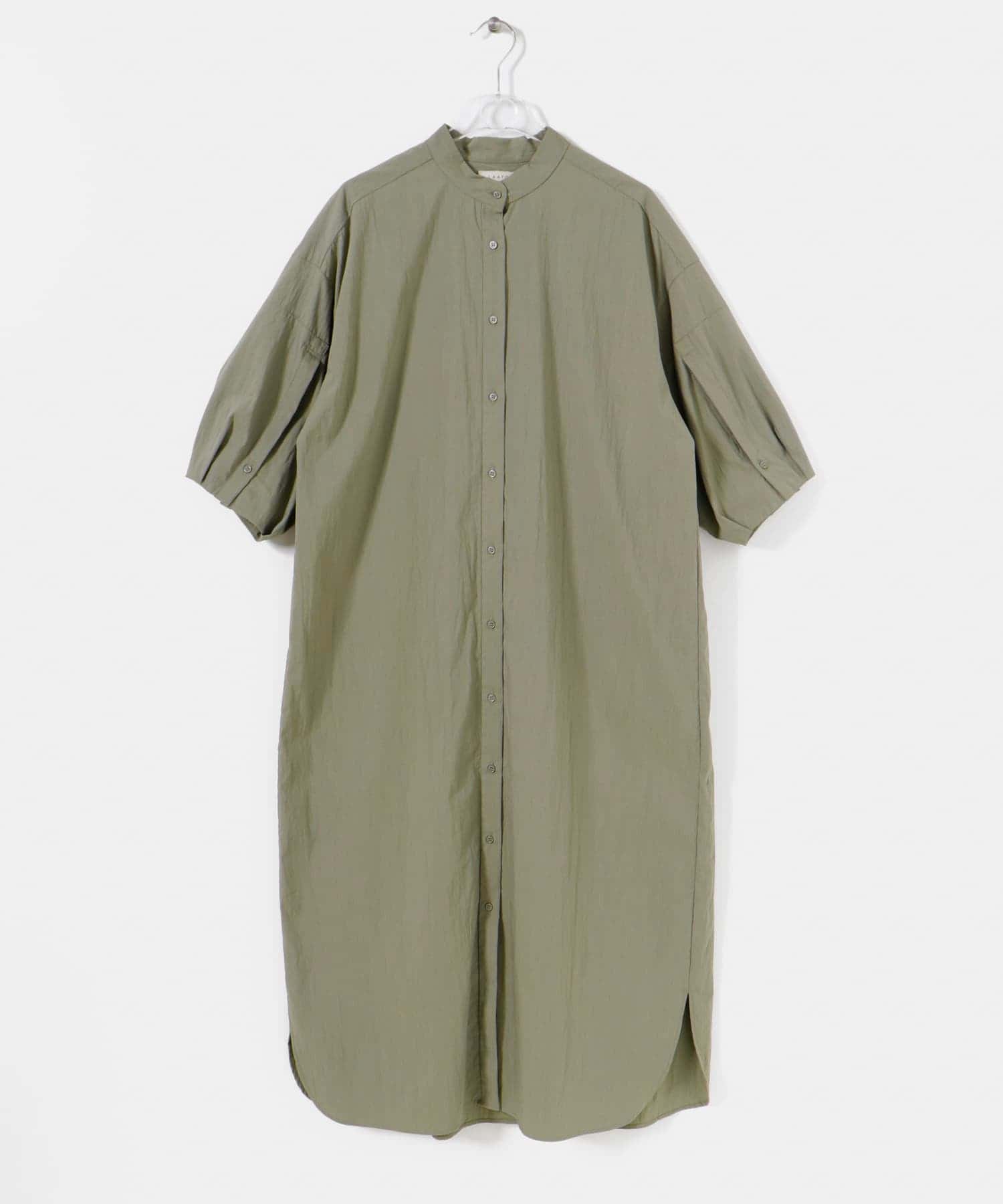 DOBLE SLEEVE ONE PIECE ヨモギ Free