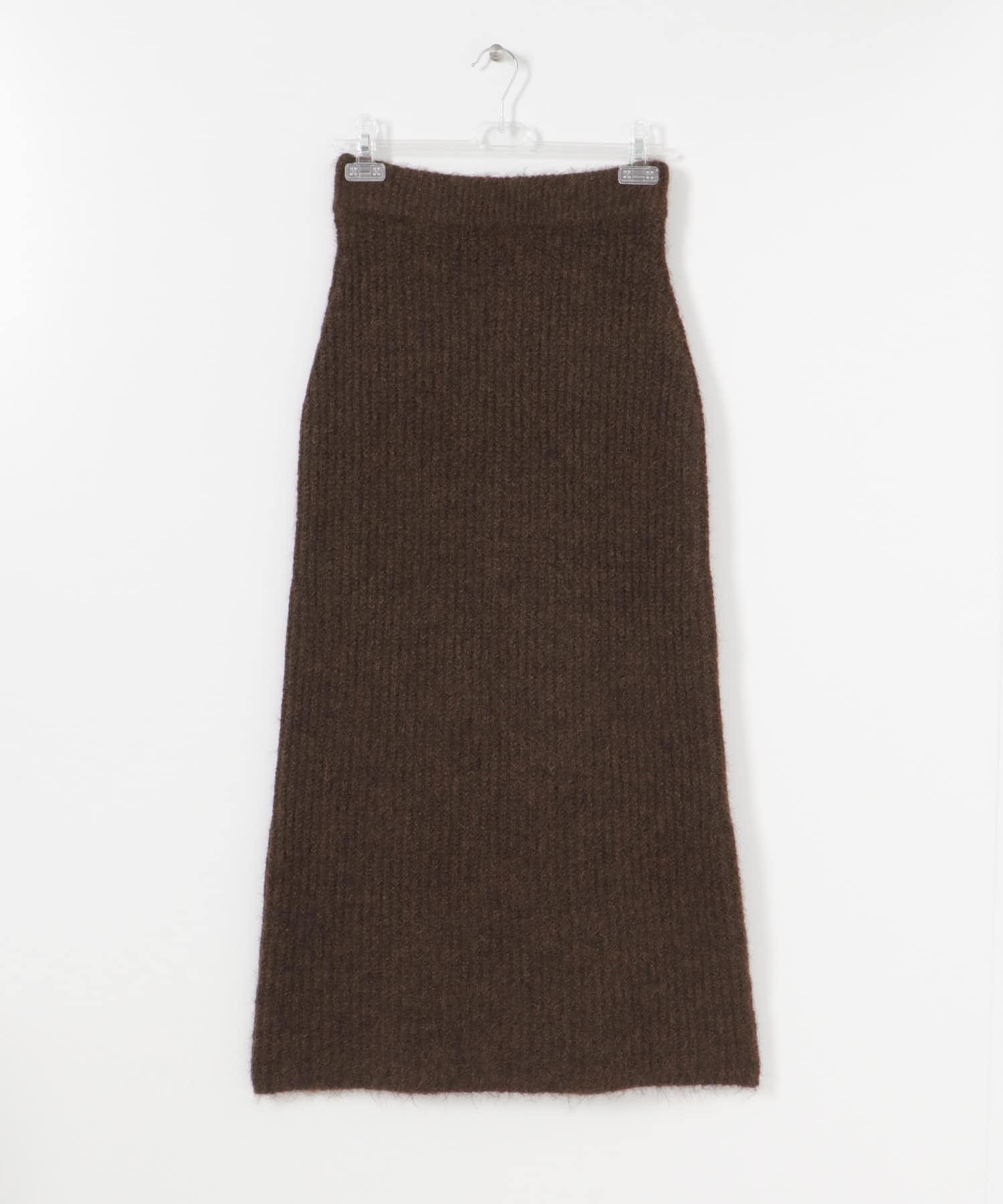 FUWAFUWA KNIT SKIRT チョコレート Free