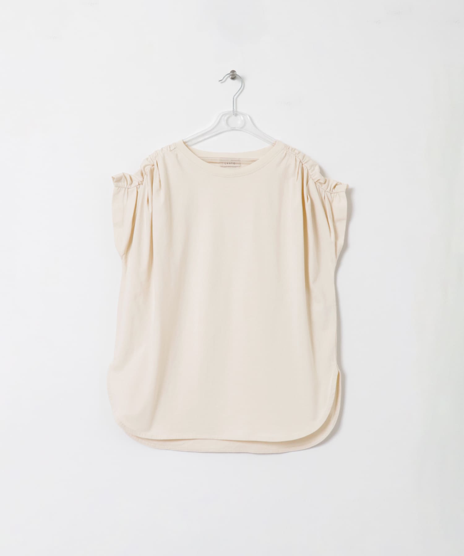 gather no sleeve tee クリーム Free