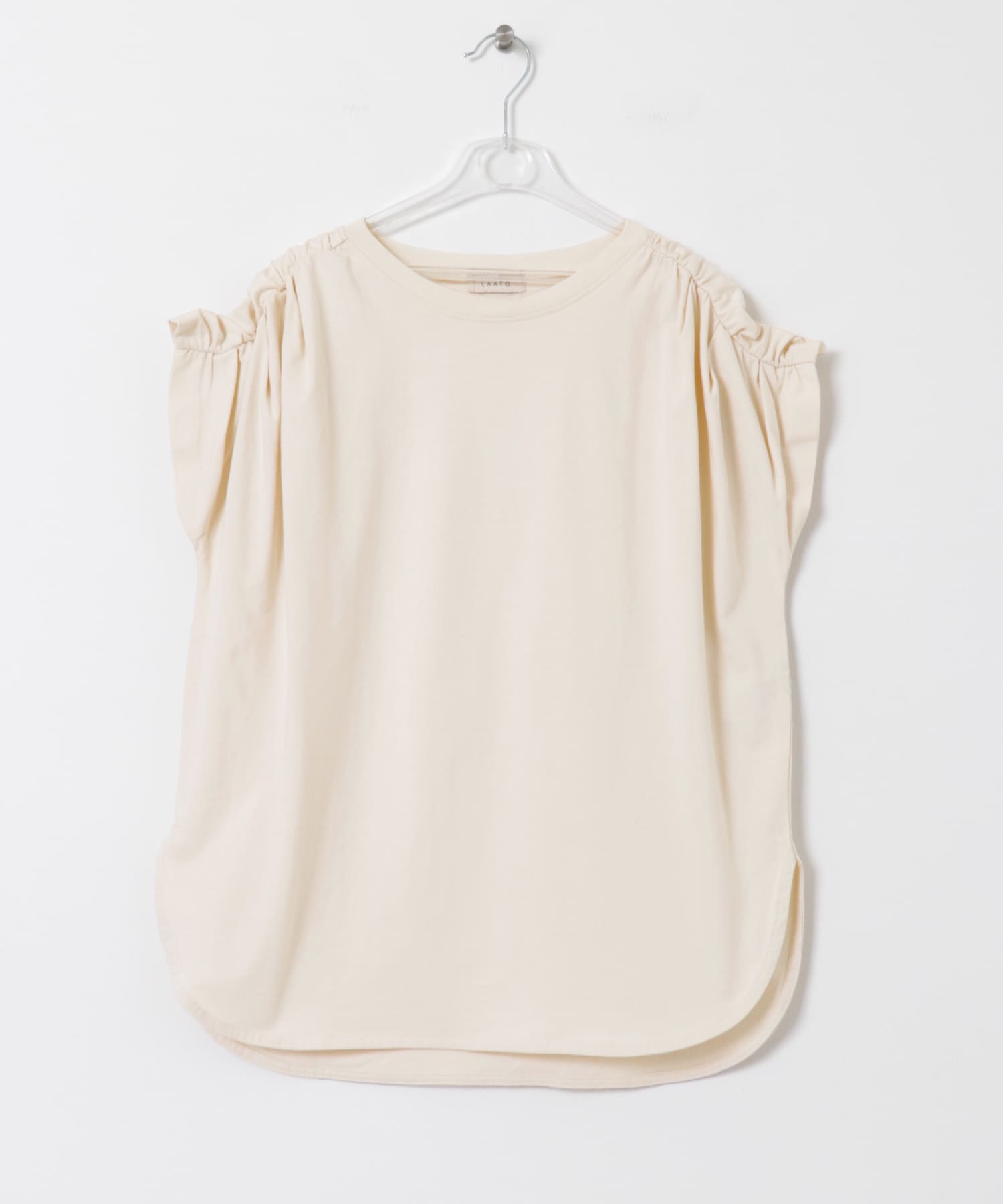 gather no sleeve tee クリーム Free