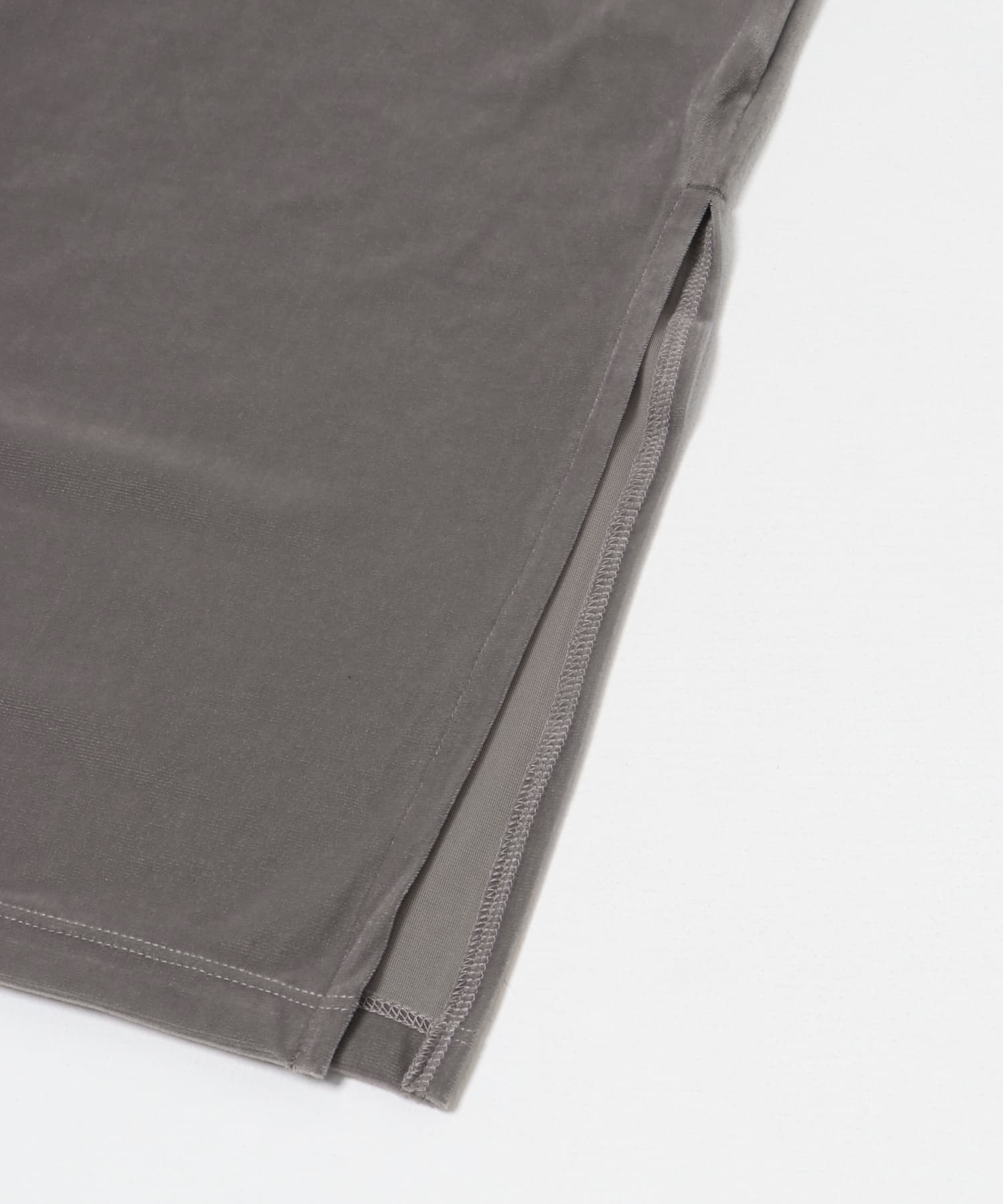 velor layered tee ネズミ Free