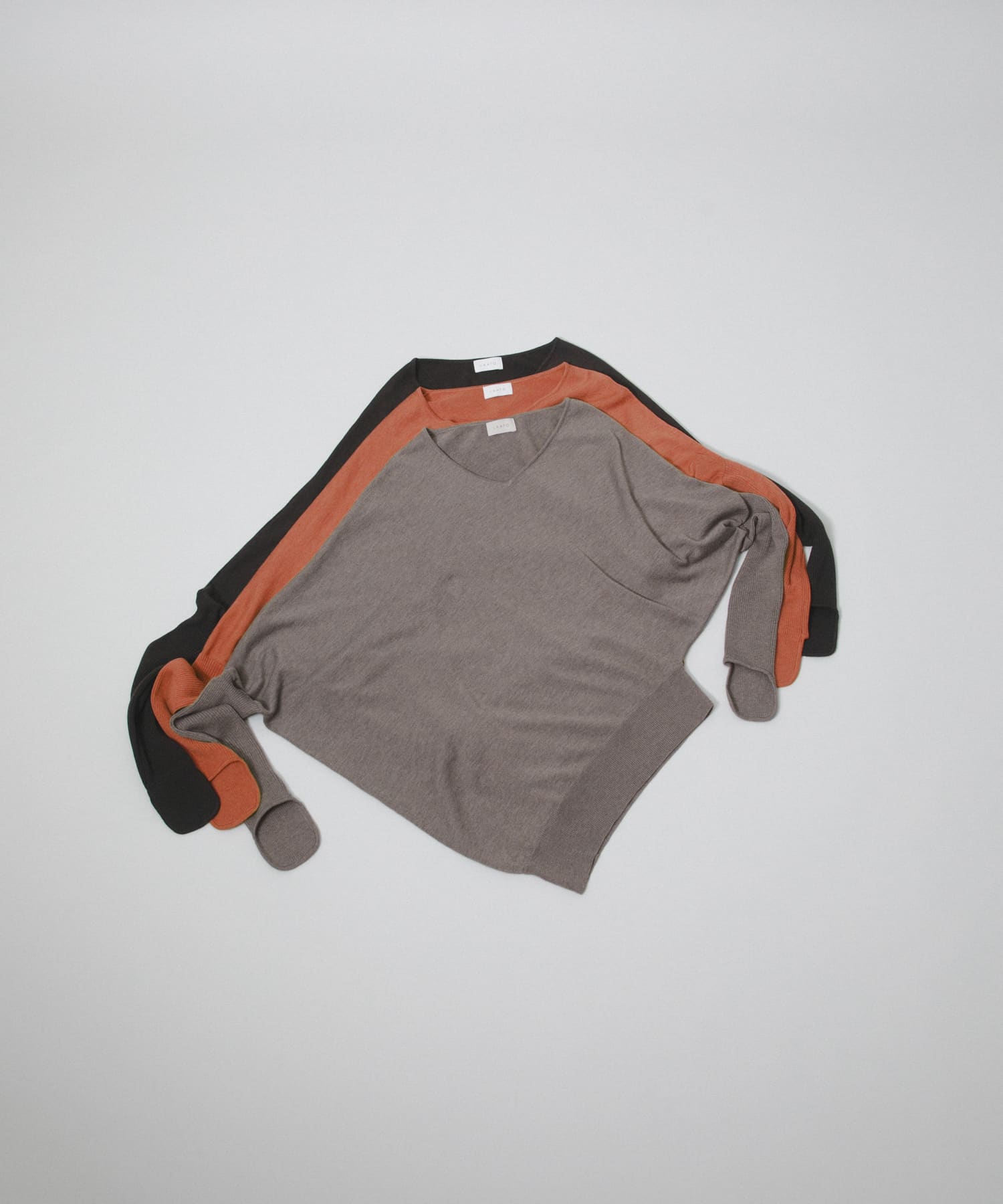 square knit pullover ネズミ Free