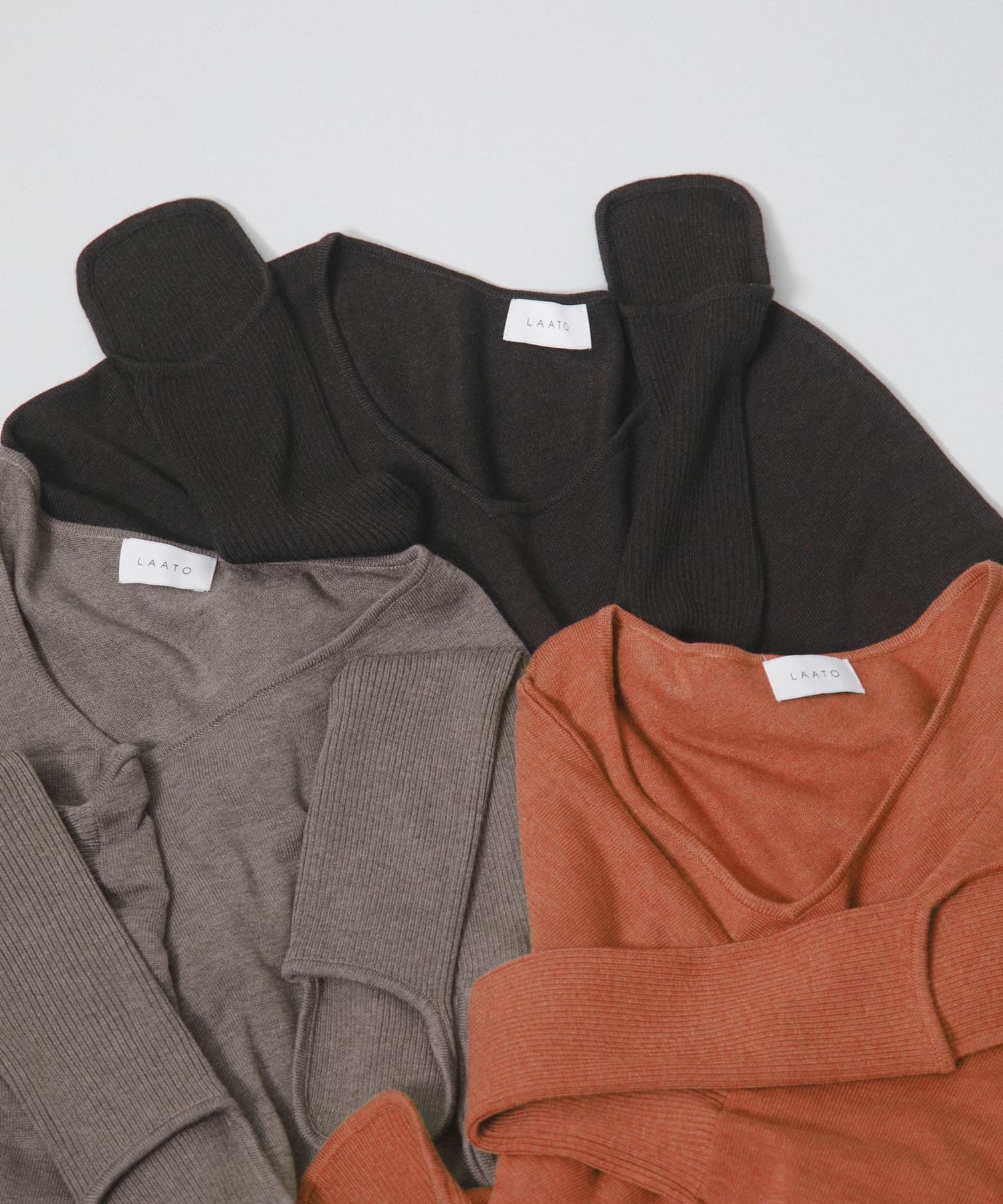 square knit pullover ネズミ Free