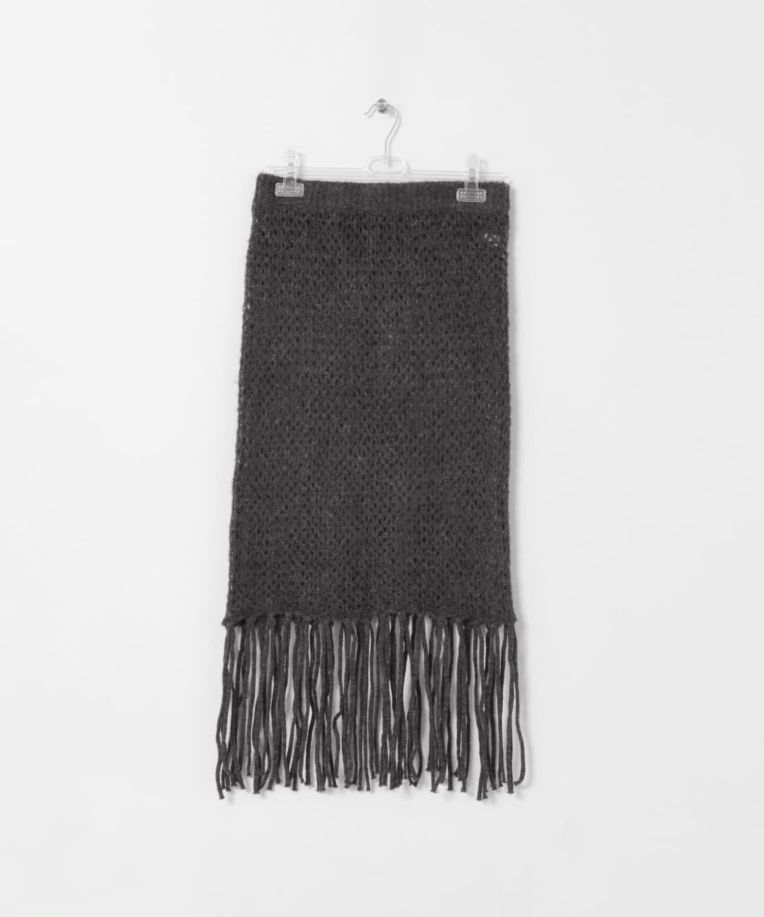 fringe mesh skirt