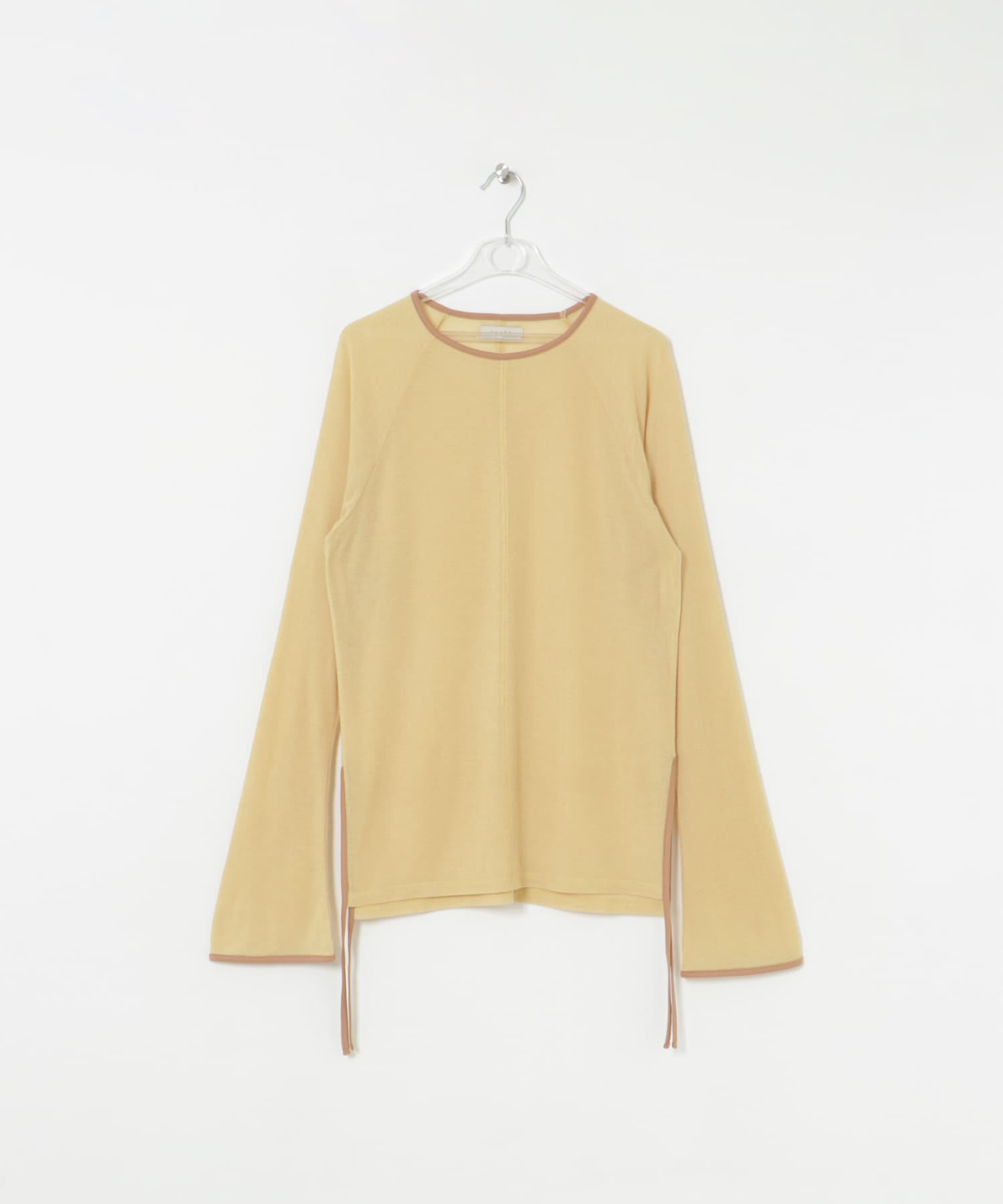 piping sheer tee ハニー FREE