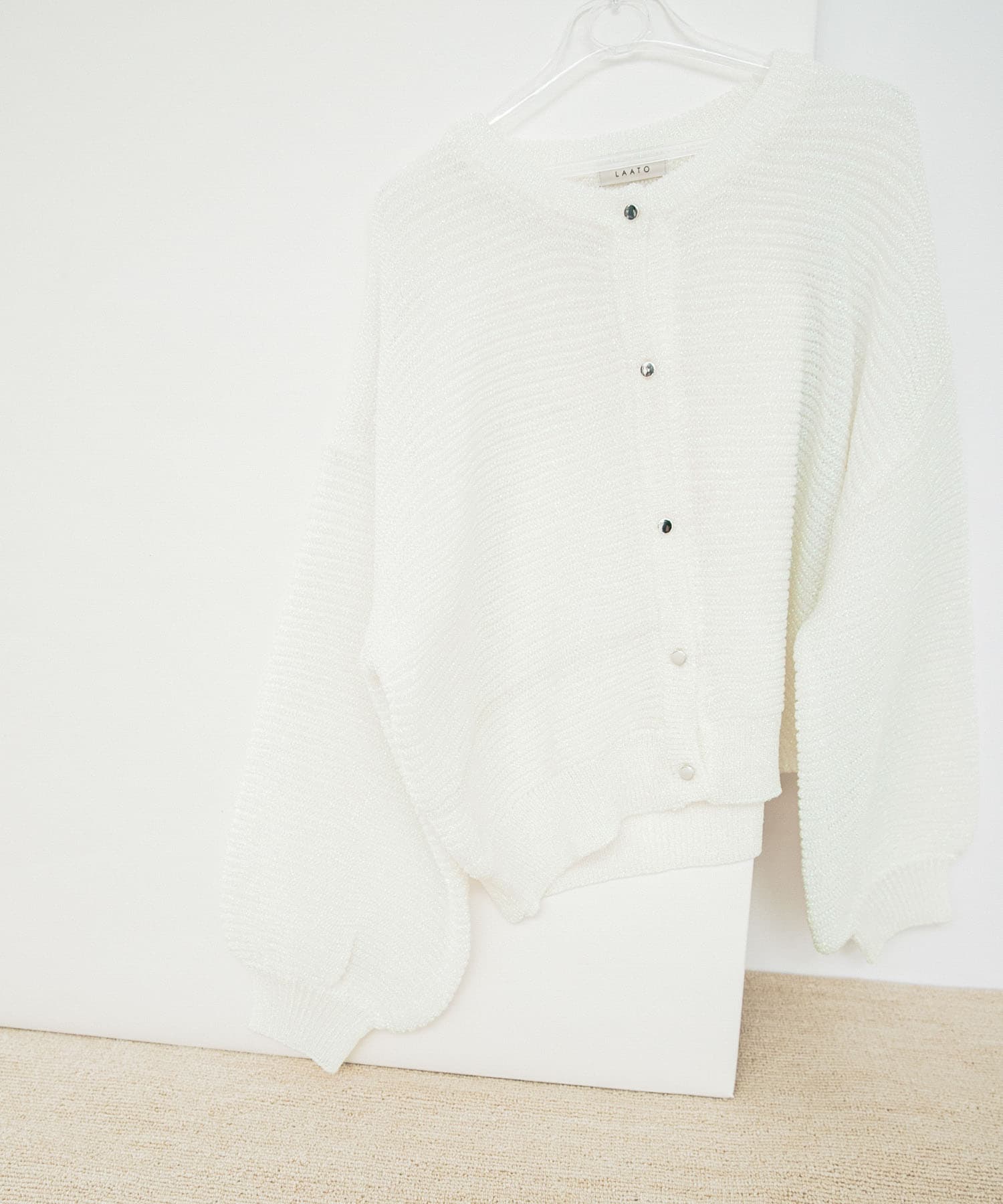 kirakira knit cardigan キラメキパール FREE