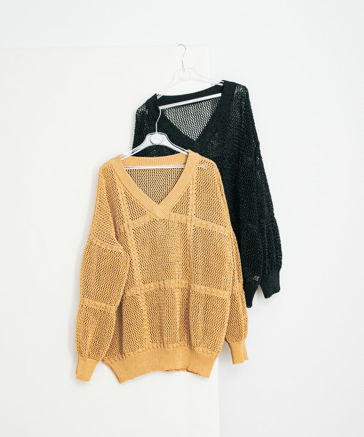mesh loose knit ハニー FREE