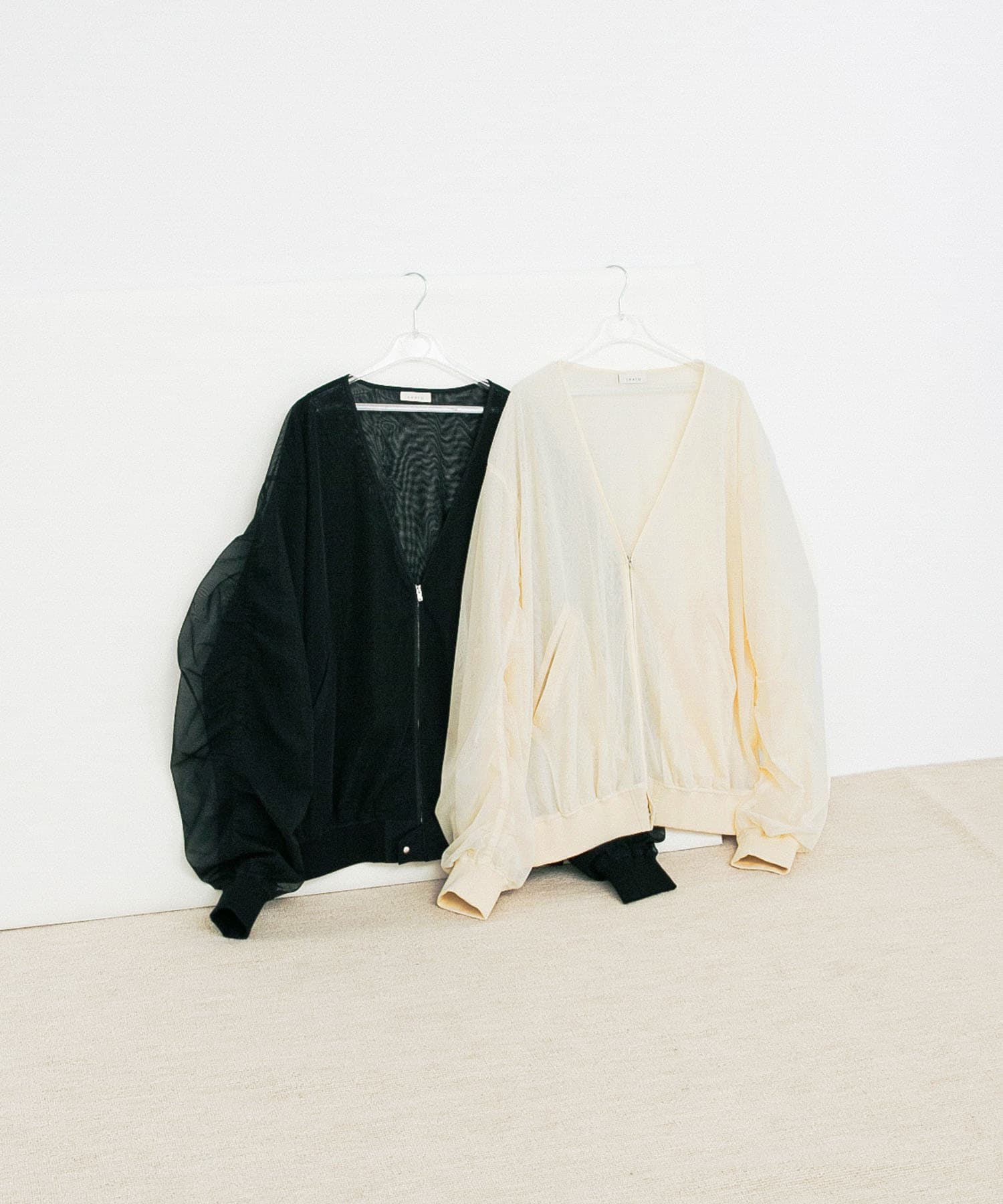 organdy blouson クリーム FREE