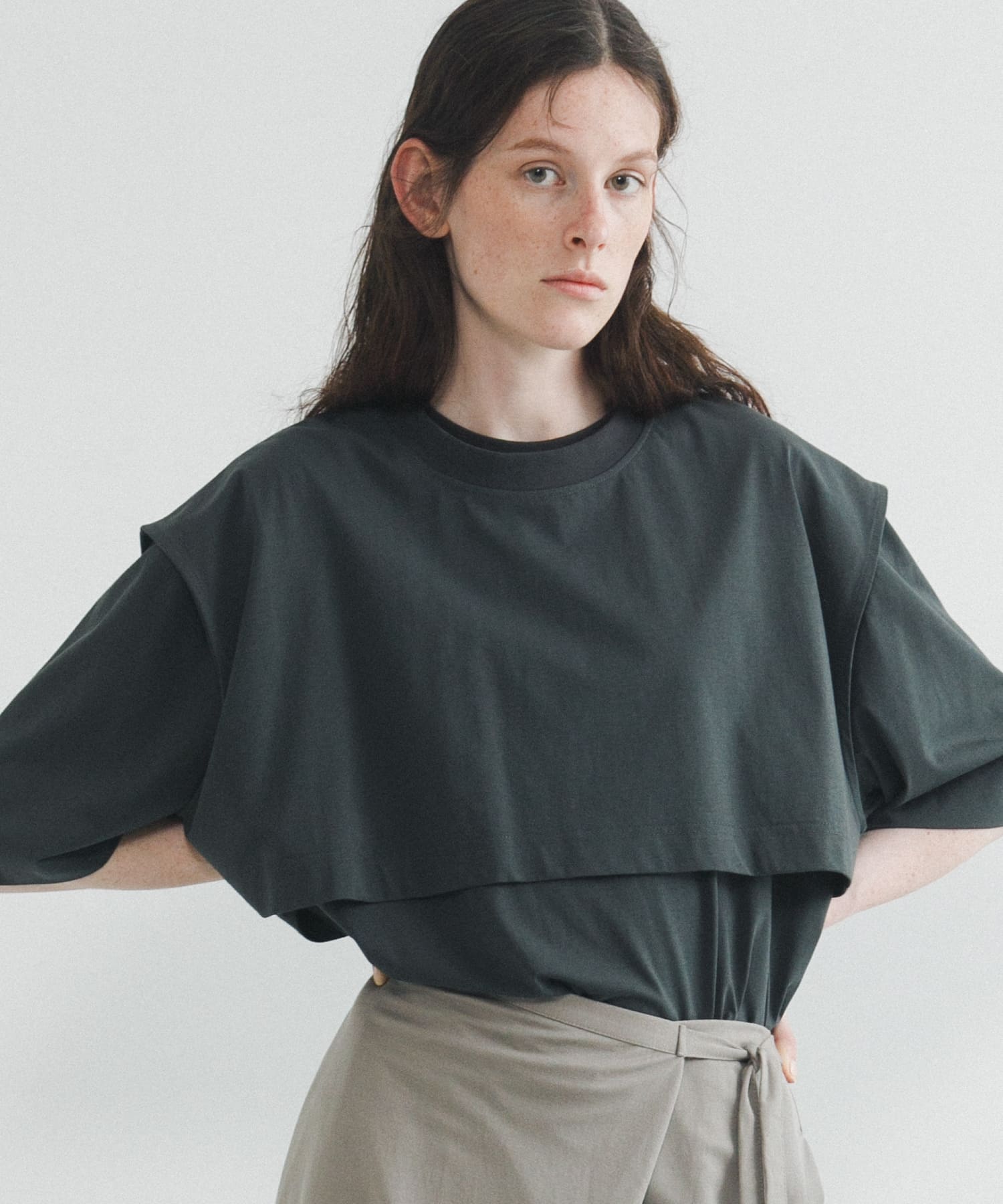 layered big tee