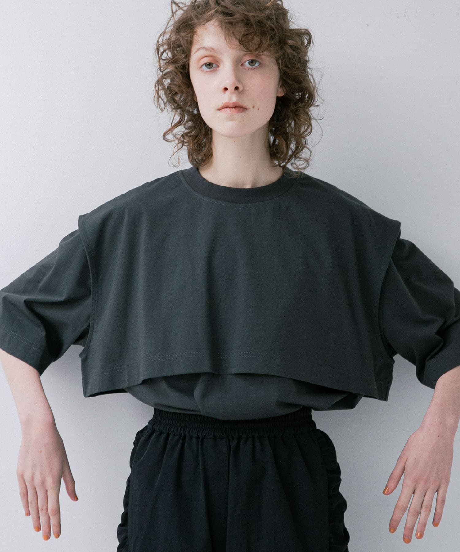 model身長 :175cm 着用サイズ：FREE