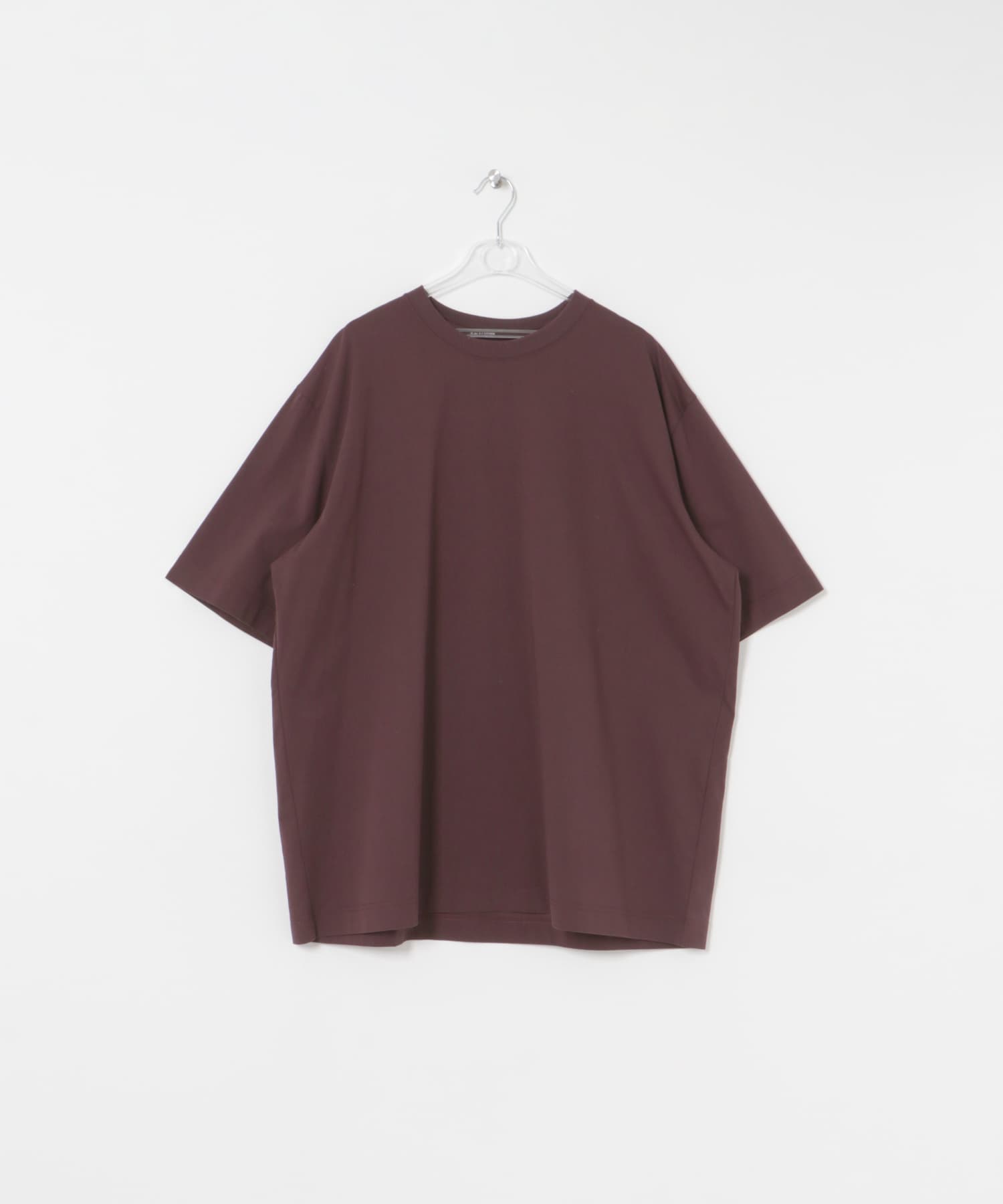 layered big tee マロン FREE