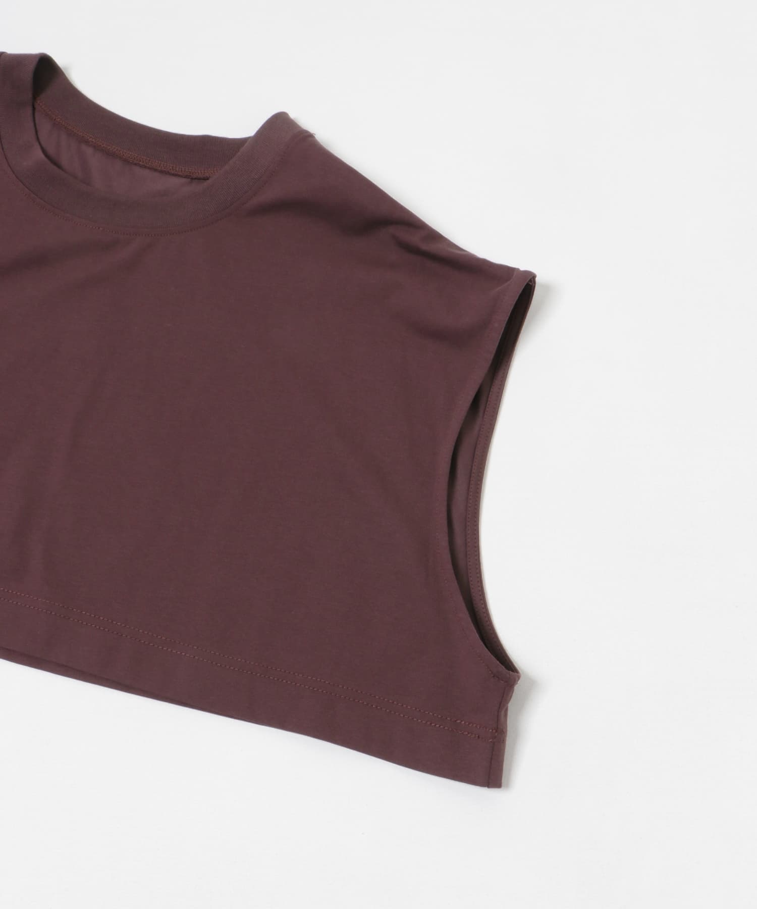 layered big tee マロン FREE