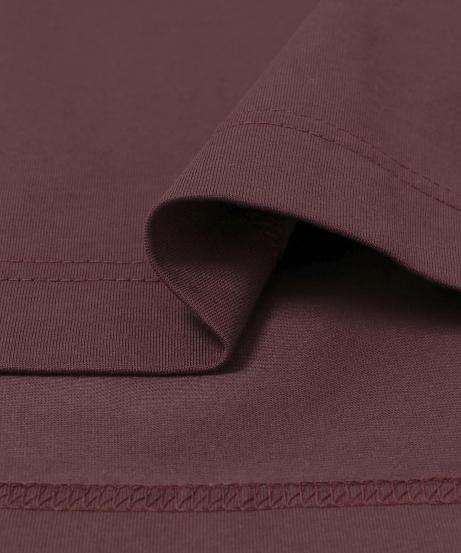 layered big tee マロン FREE