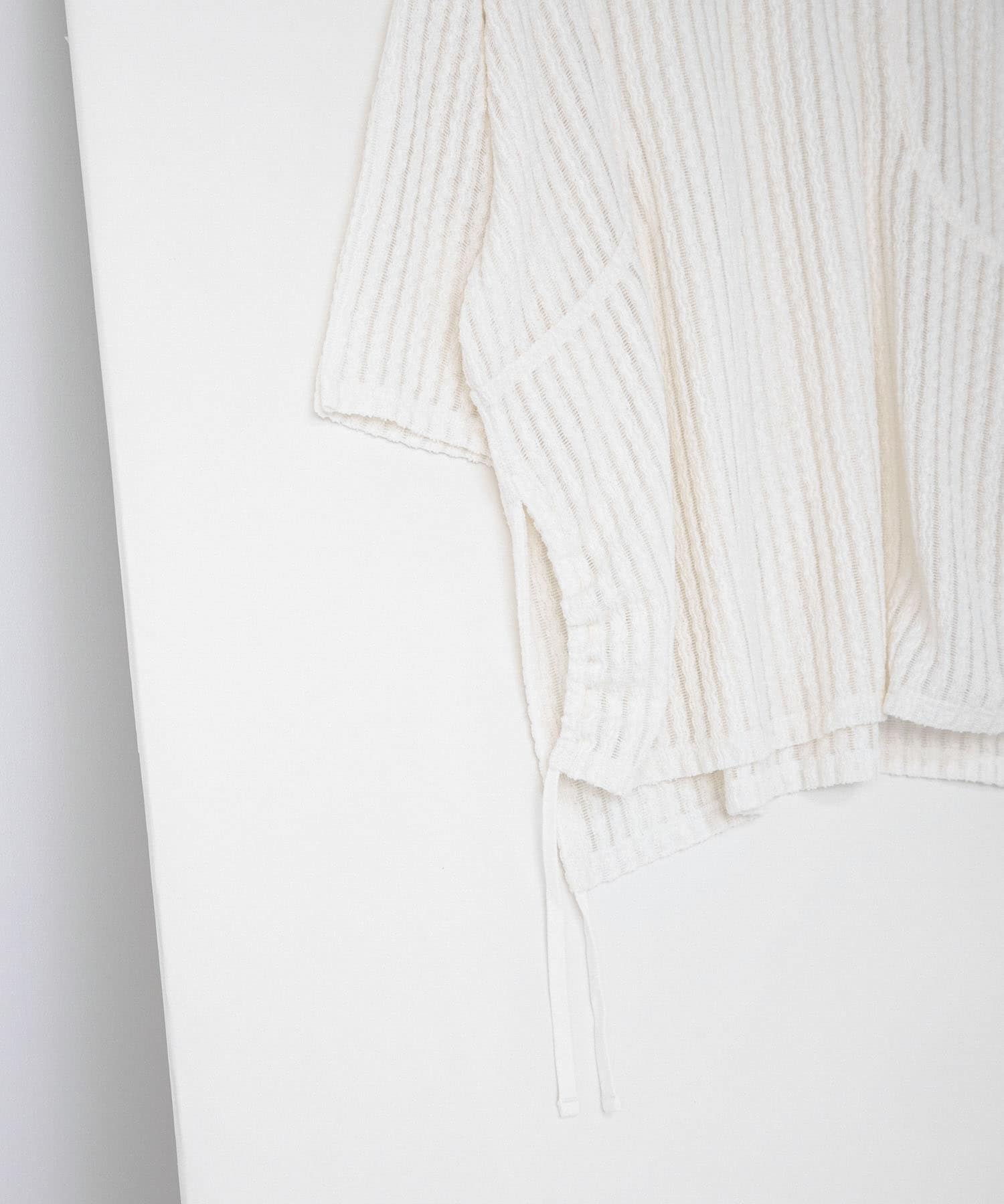 lace slit tee クリーム FREE