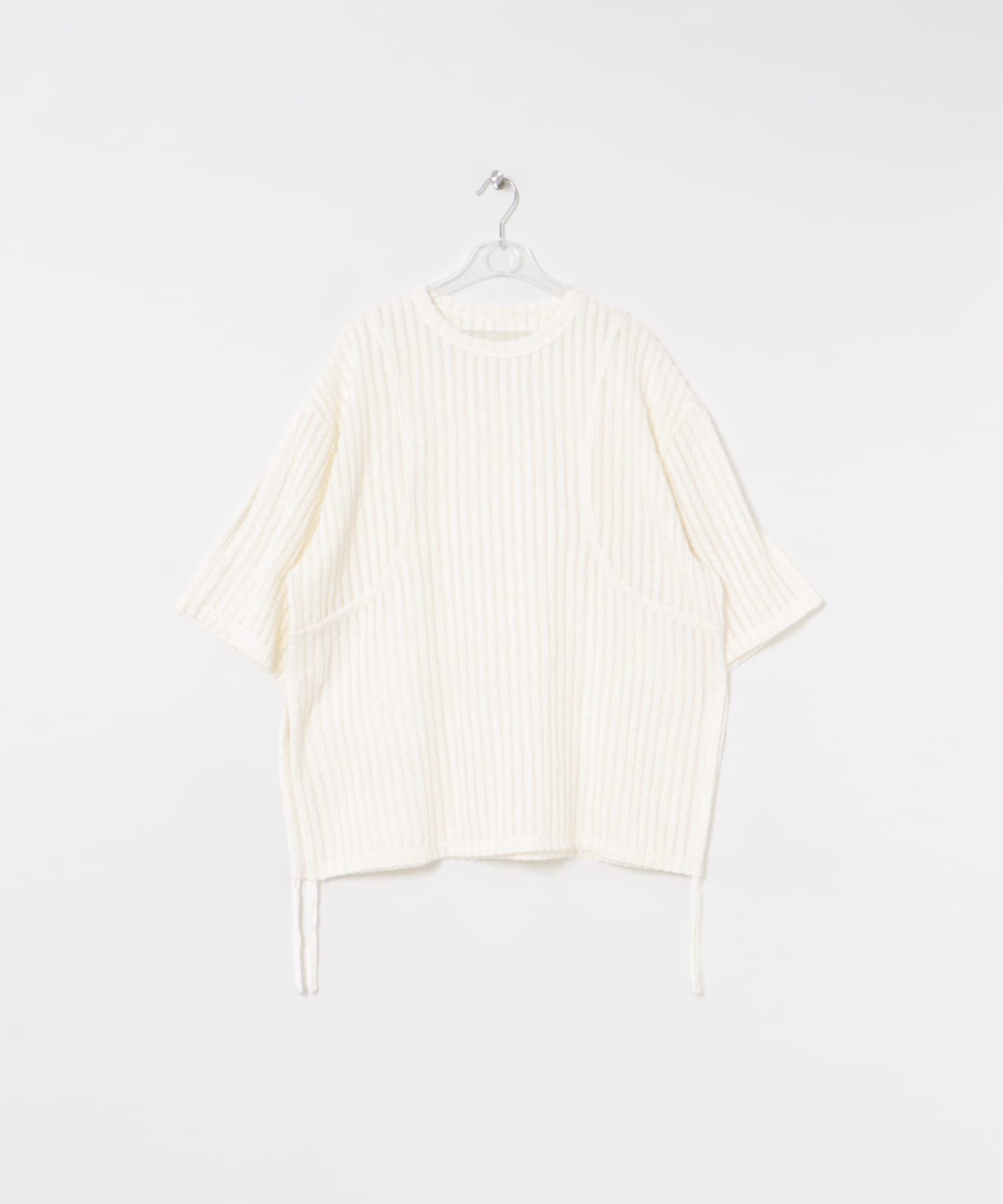 lace slit tee クリーム FREE