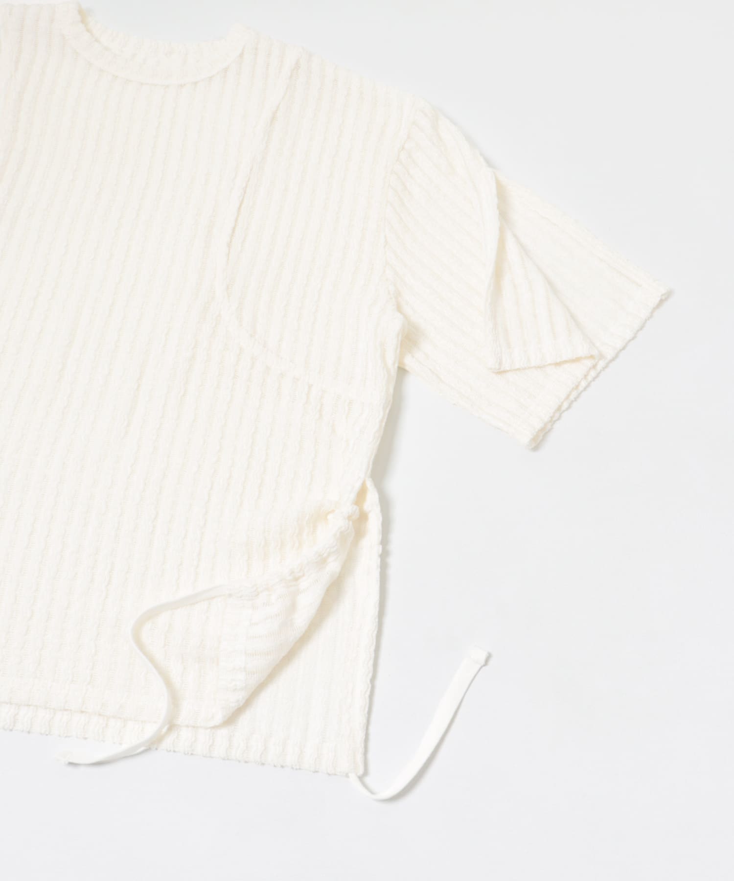 lace slit tee クリーム FREE