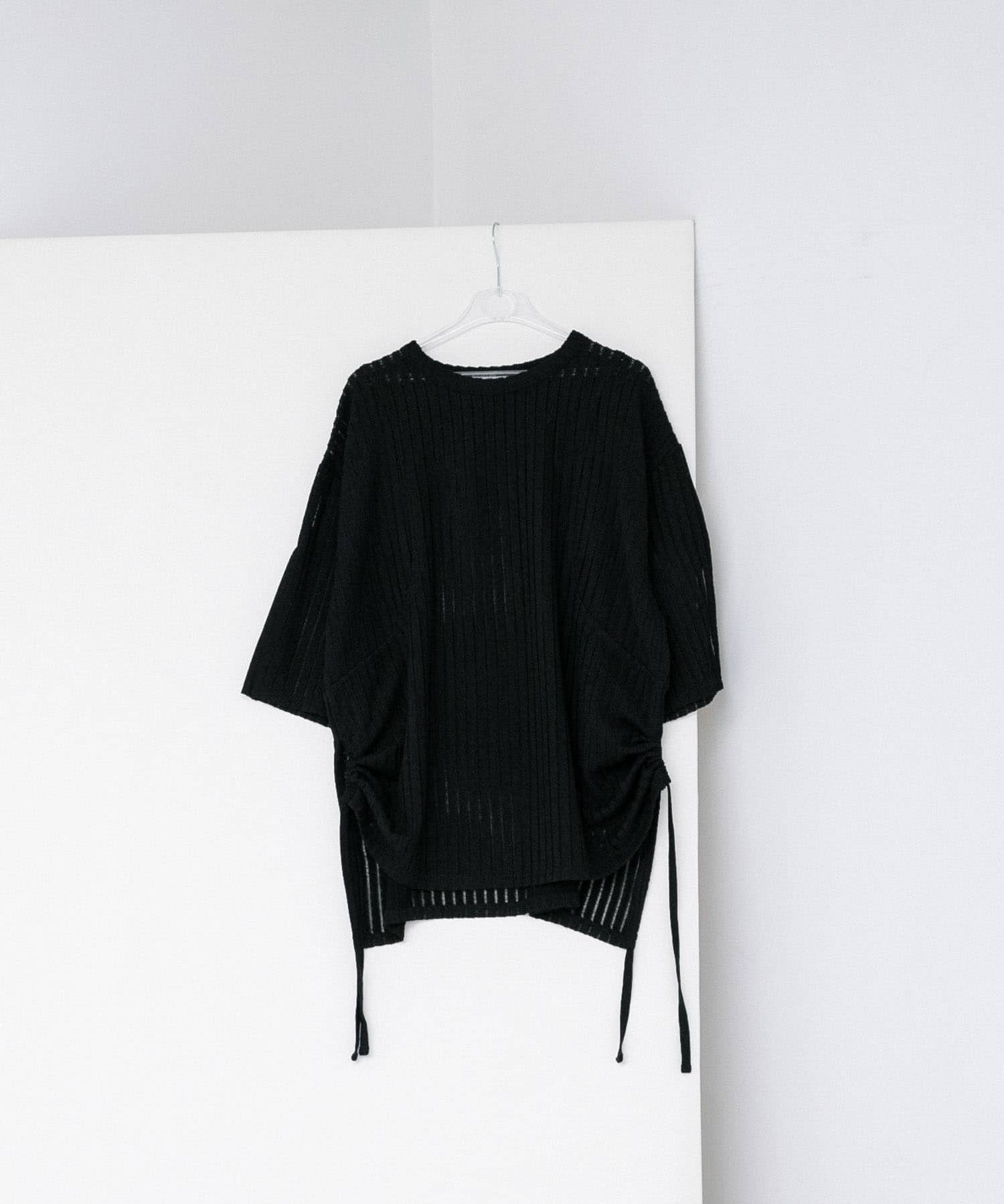lace slit tee インク FREE
