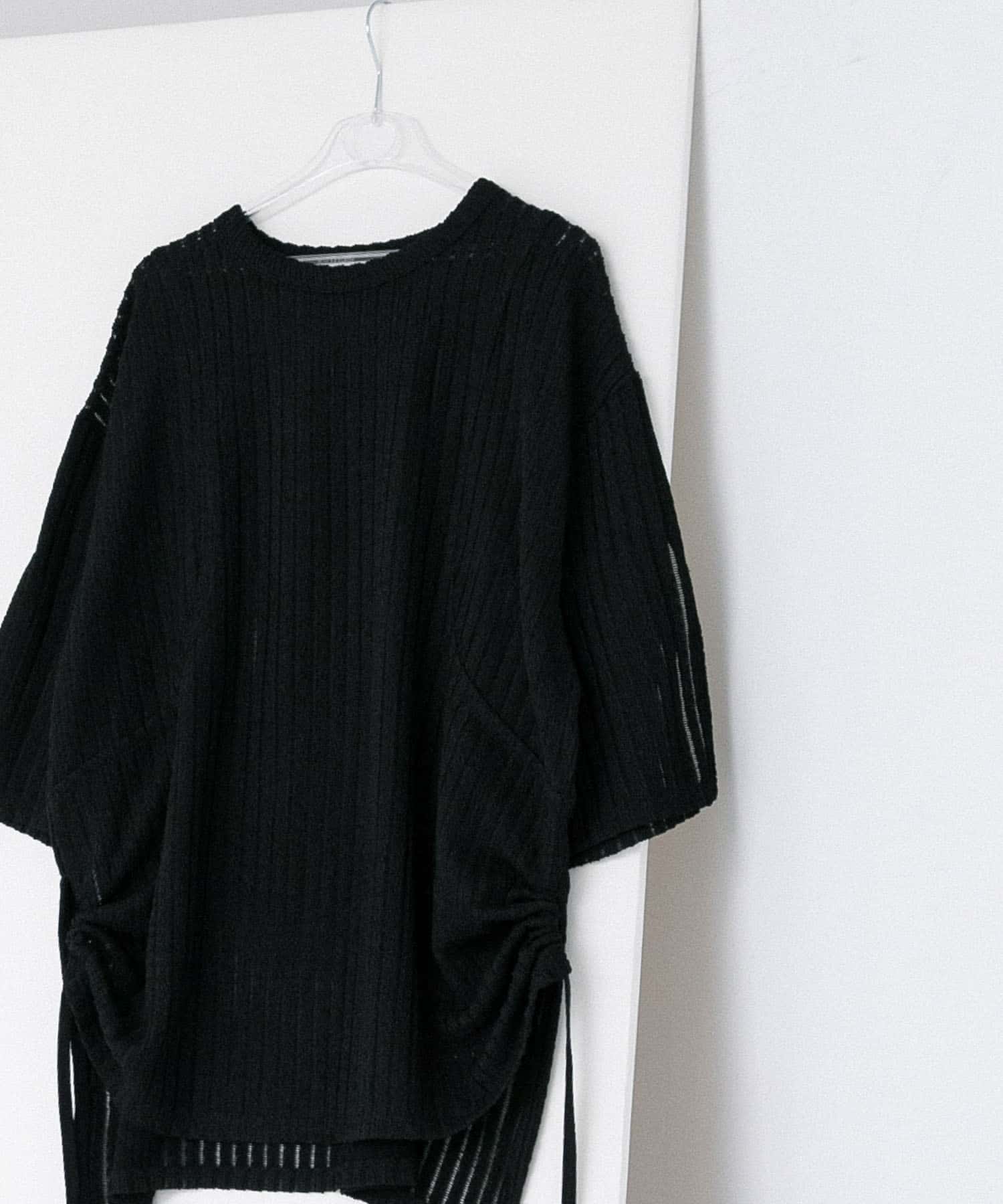 lace slit tee インク FREE