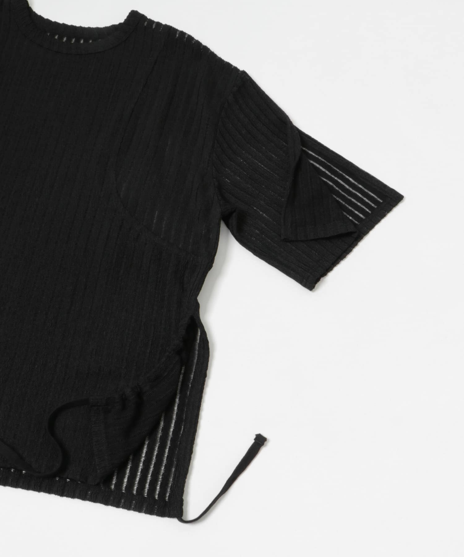 lace slit tee インク FREE