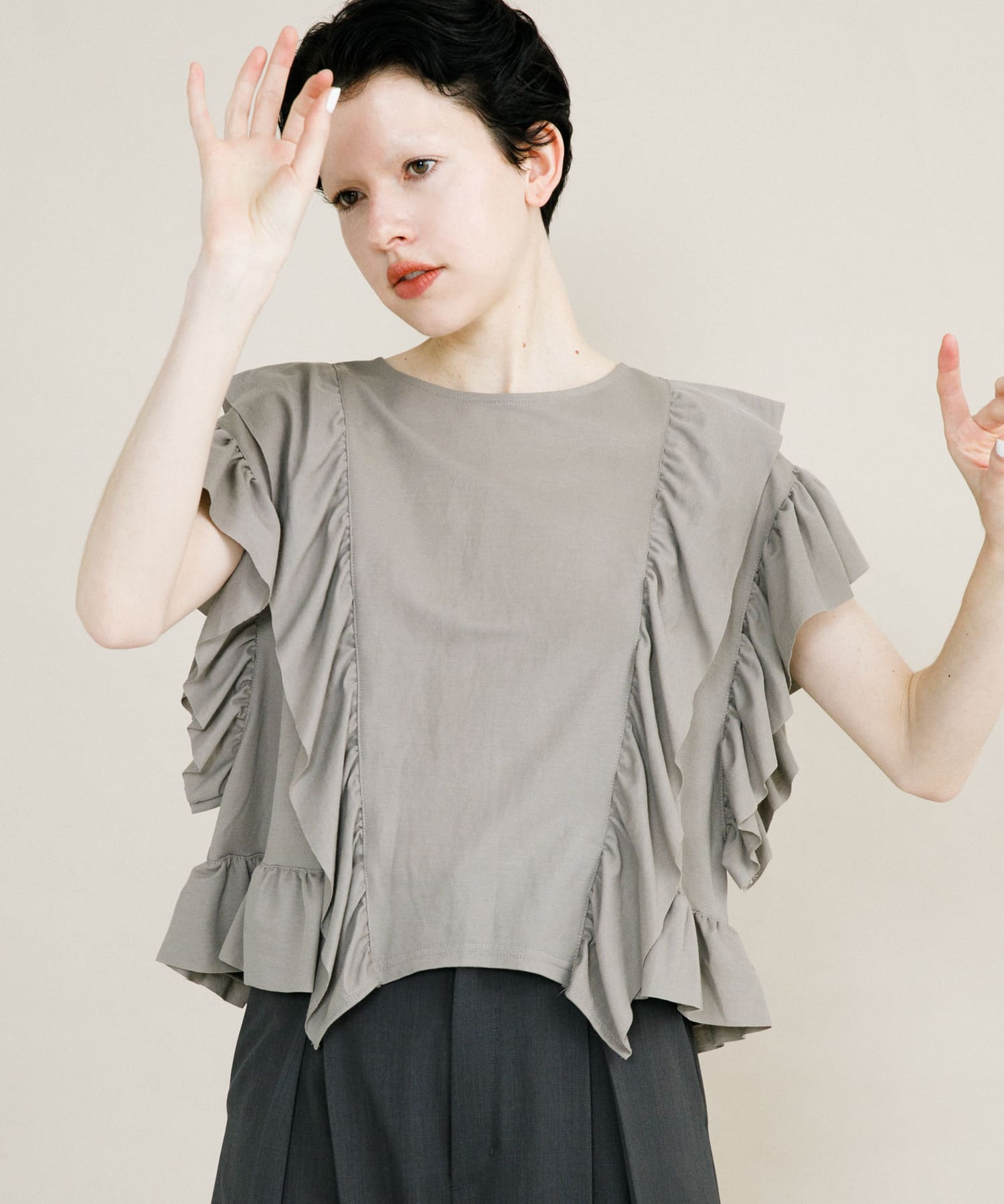 model身長：173cm 着用サイズ：FREE
