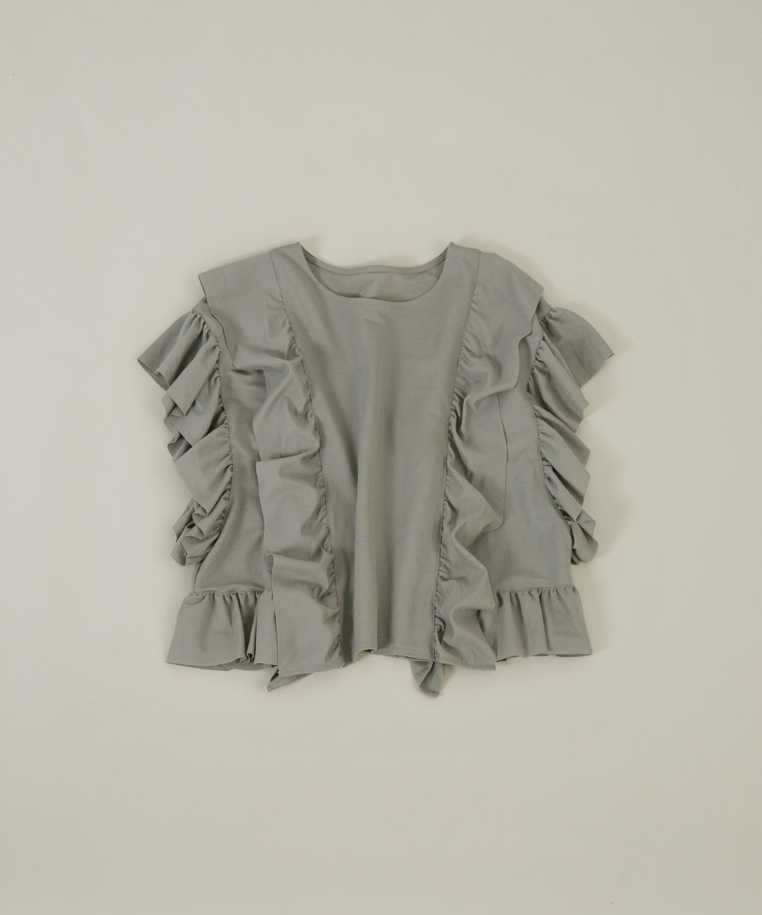 frill frill tee ネズミ FREE