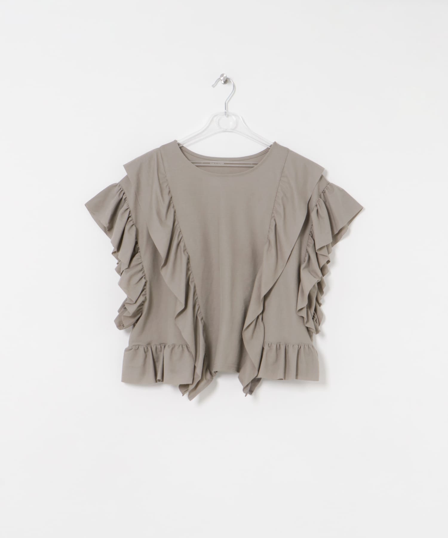frill frill tee ネズミ FREE