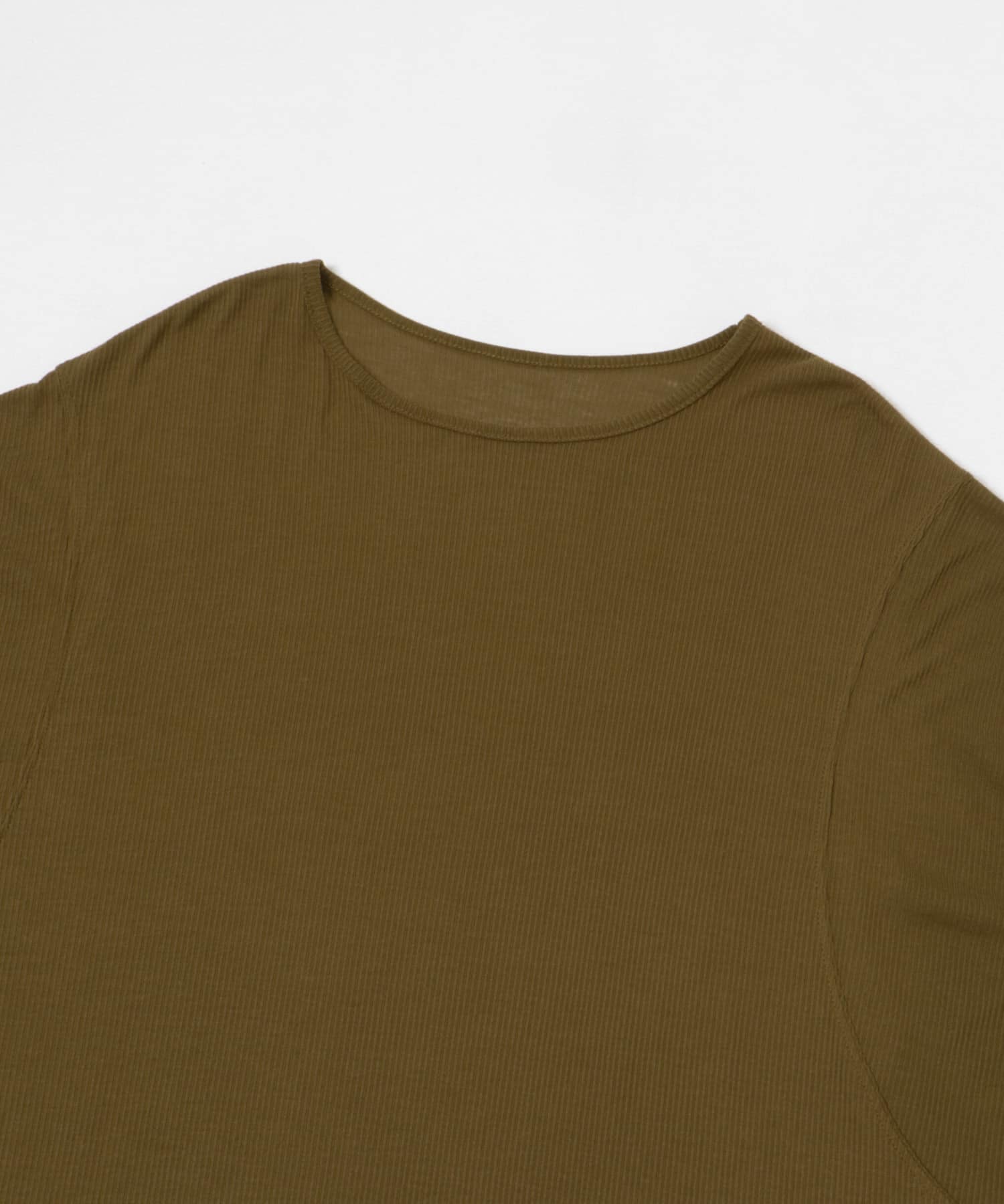 string sheer dolman  tee モス FREE