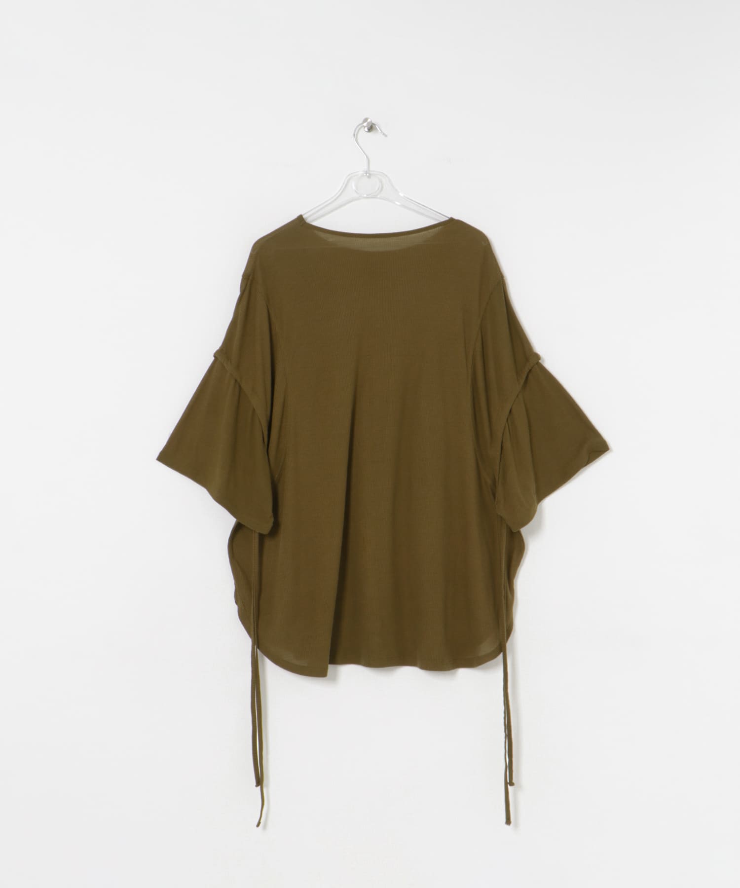 string sheer dolman  tee モス FREE