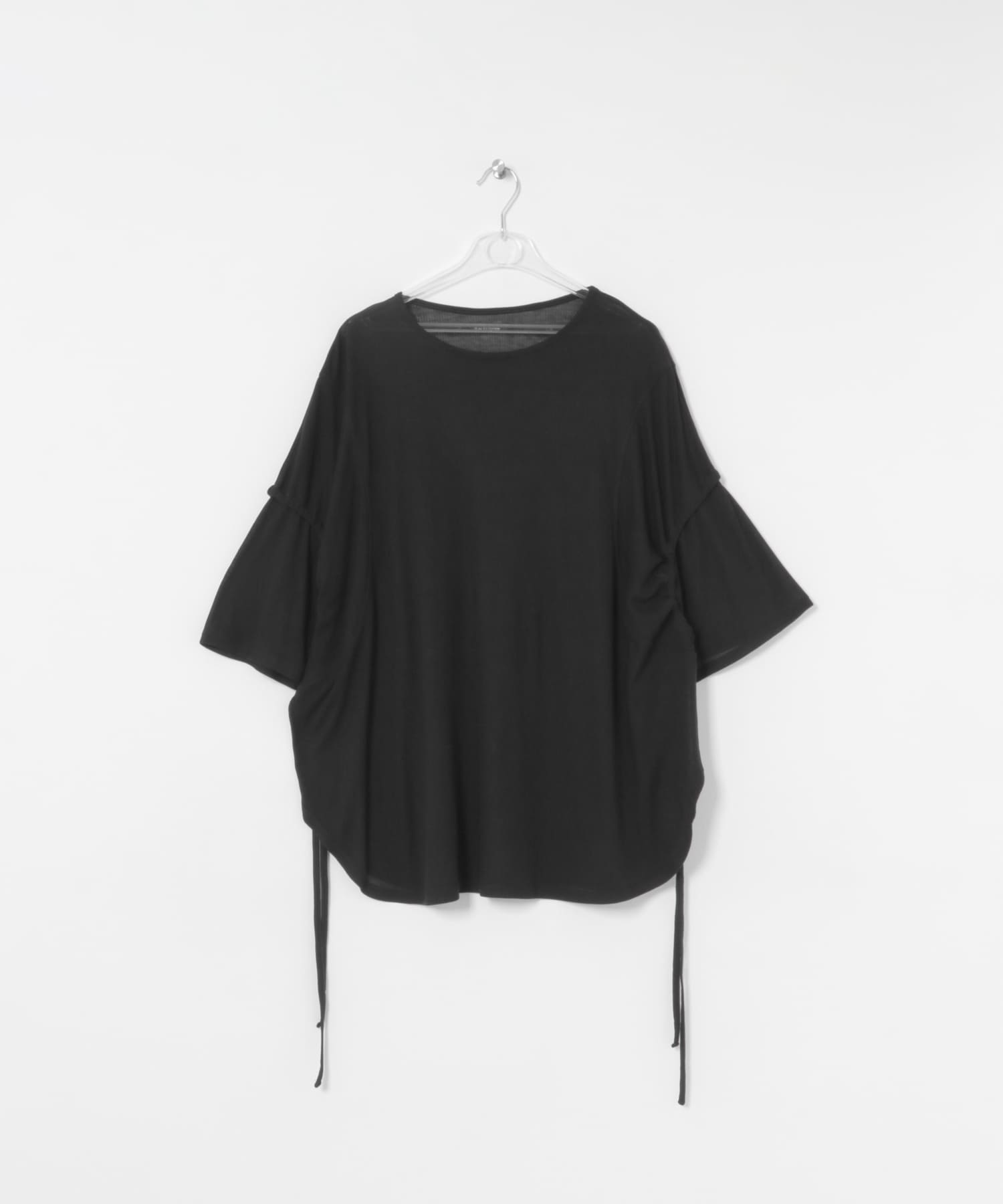 string sheer dolman  tee インク FREE