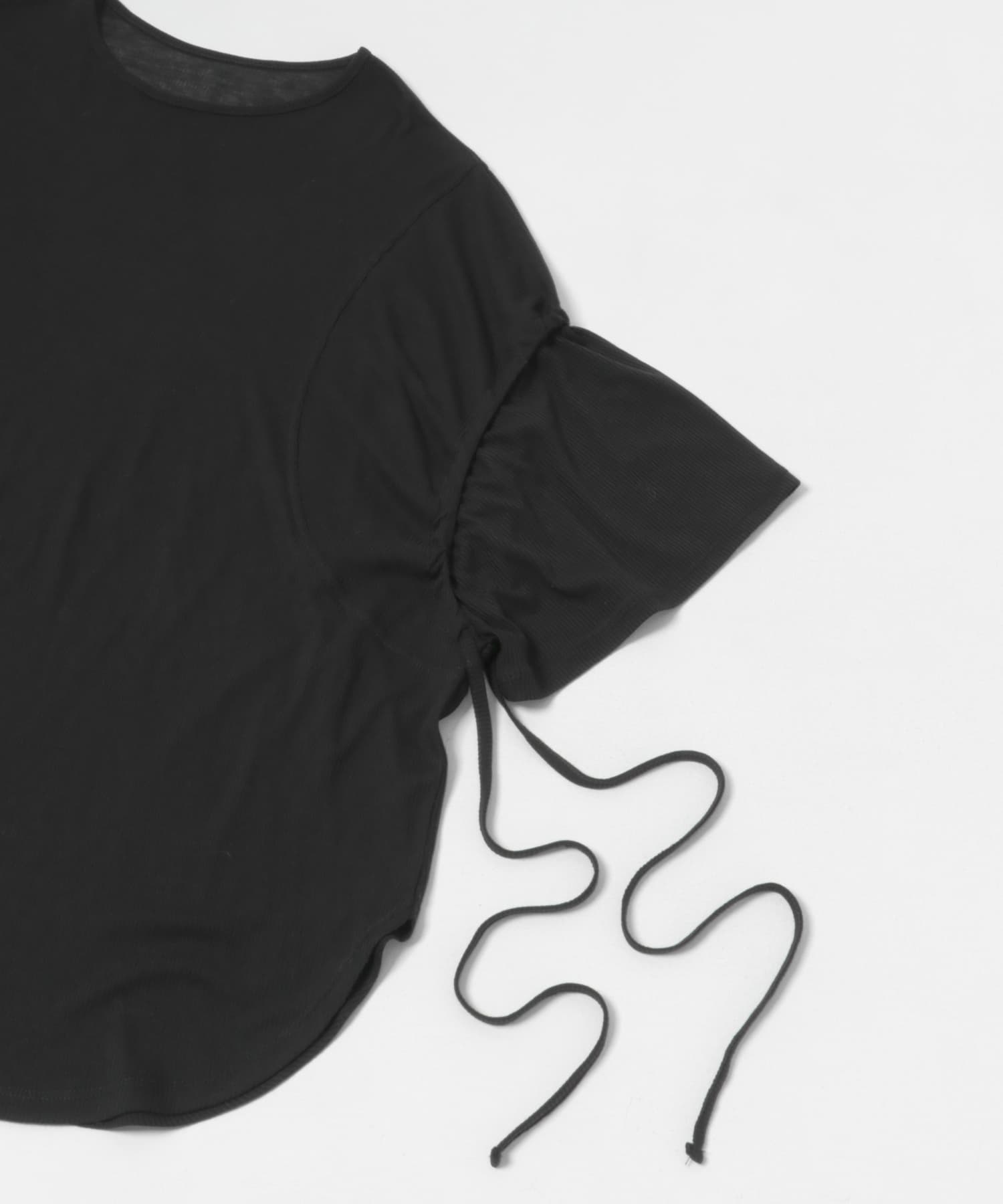 string sheer dolman  tee インク FREE