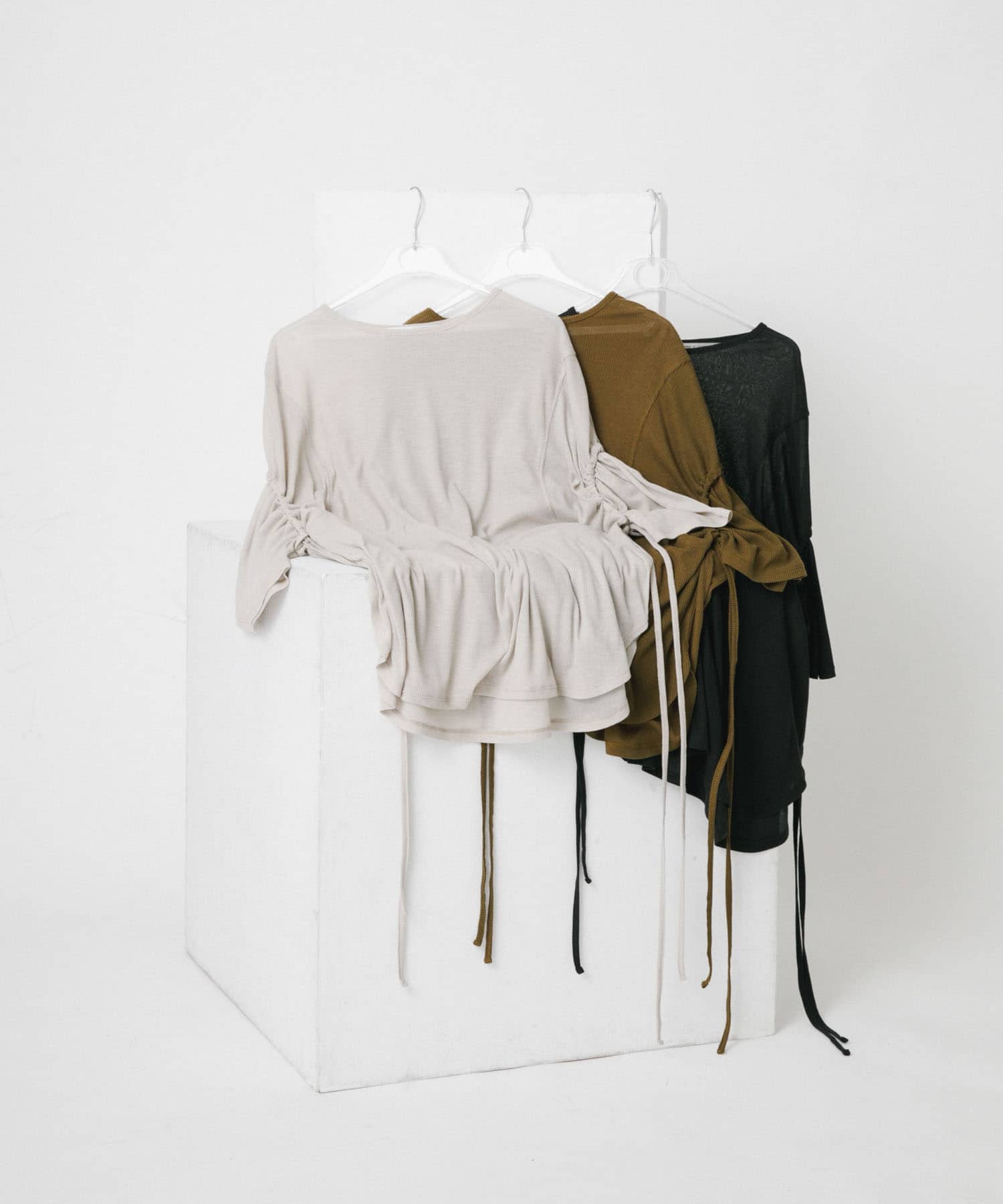 string sheer dolman  tee ミスト FREE