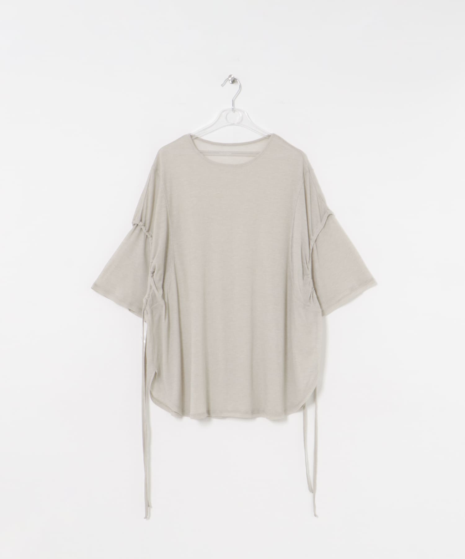 string sheer dolman  tee ミスト FREE