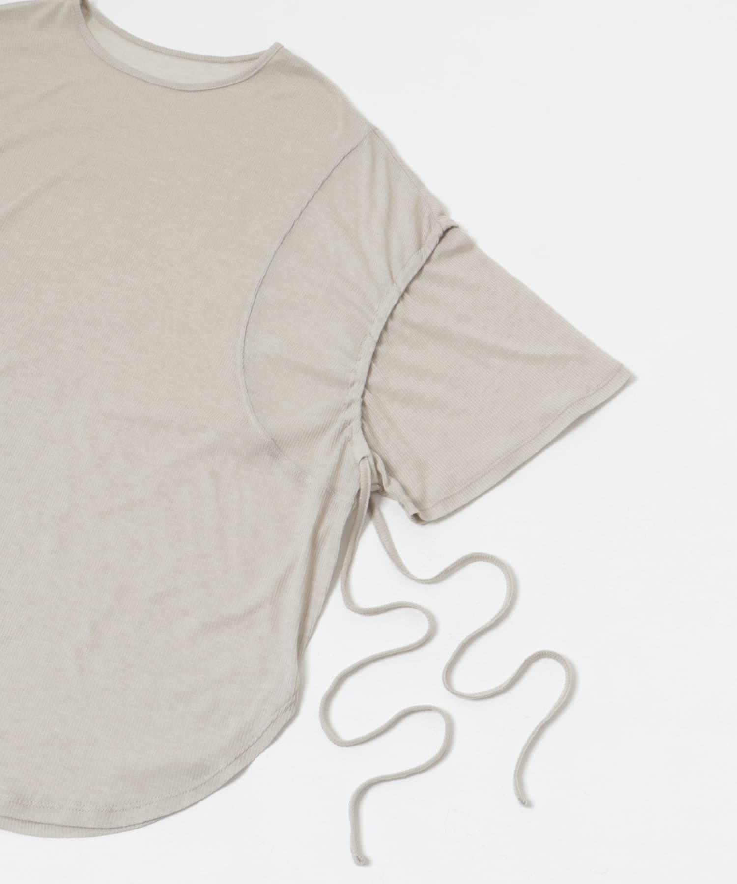 string sheer dolman  tee ミスト FREE