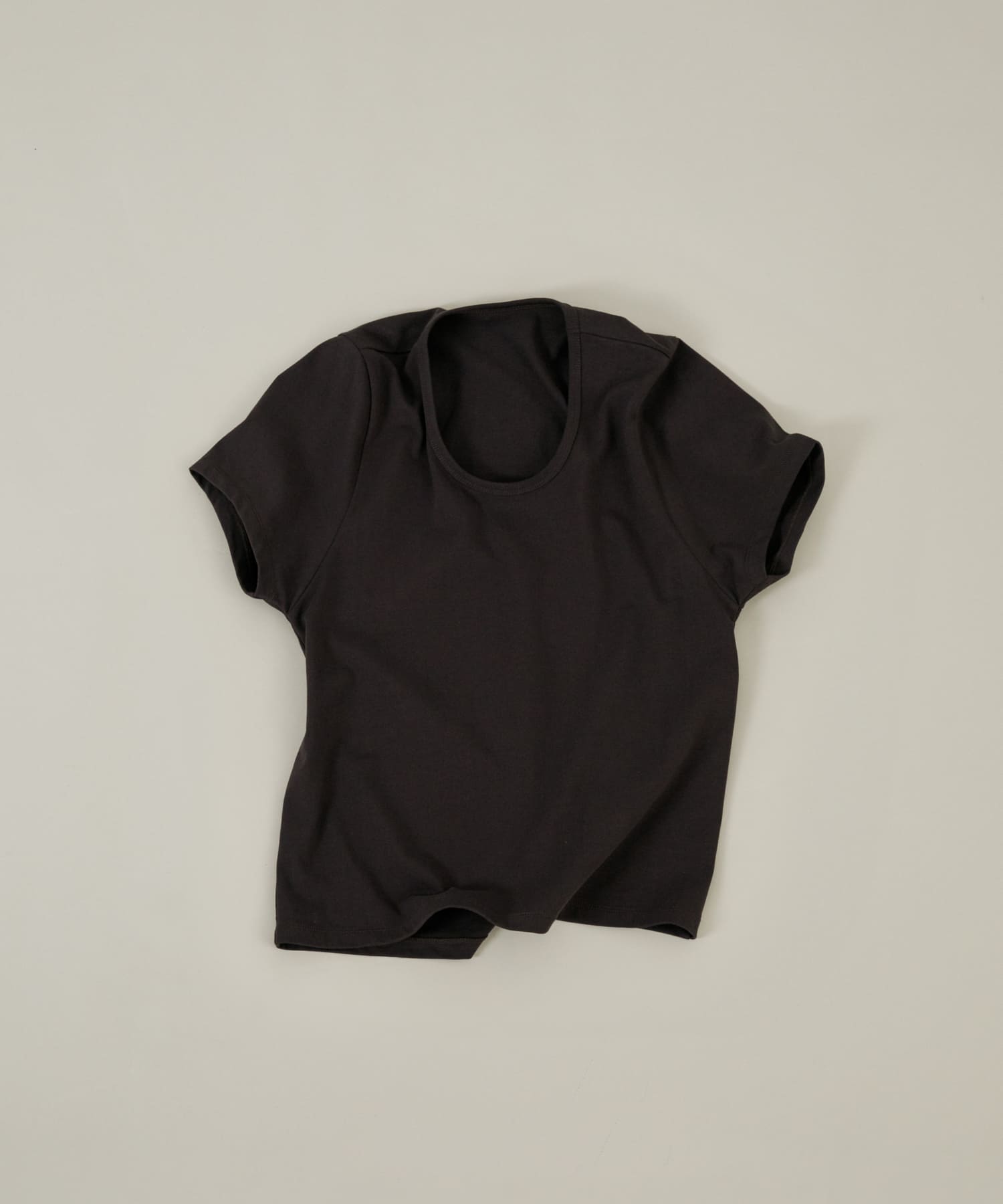 crew neck tee チョコレート FREE