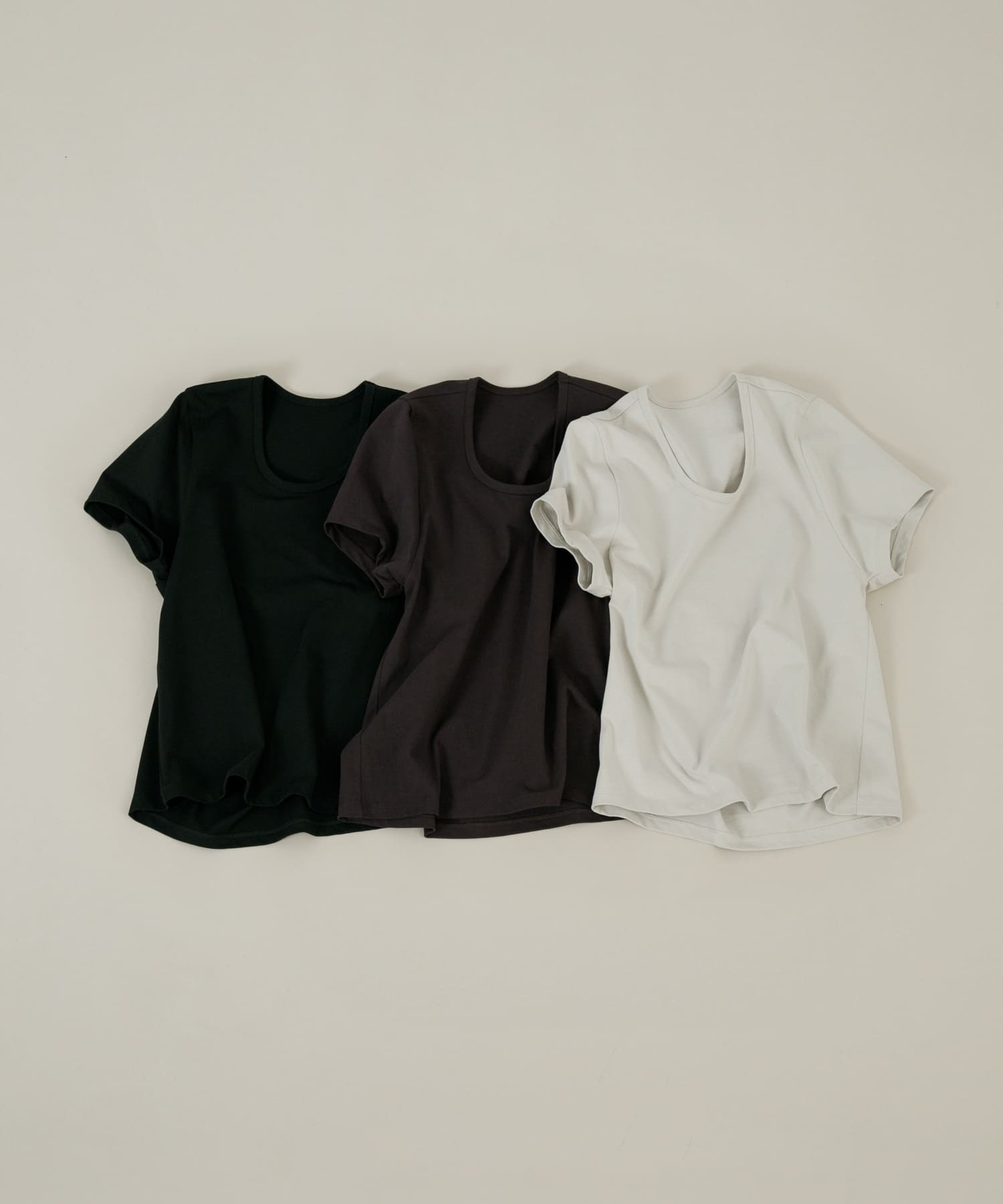 crew neck tee ミスト FREE