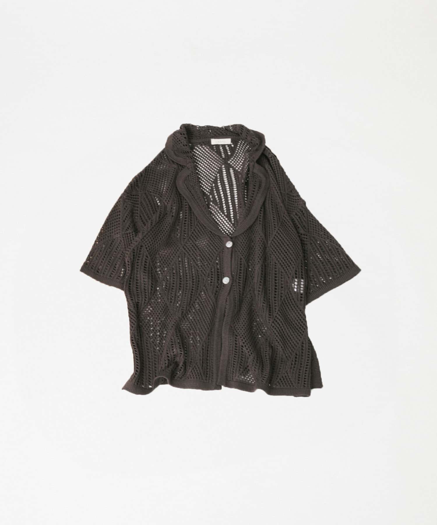 lace knit jacket チョコレート FREE