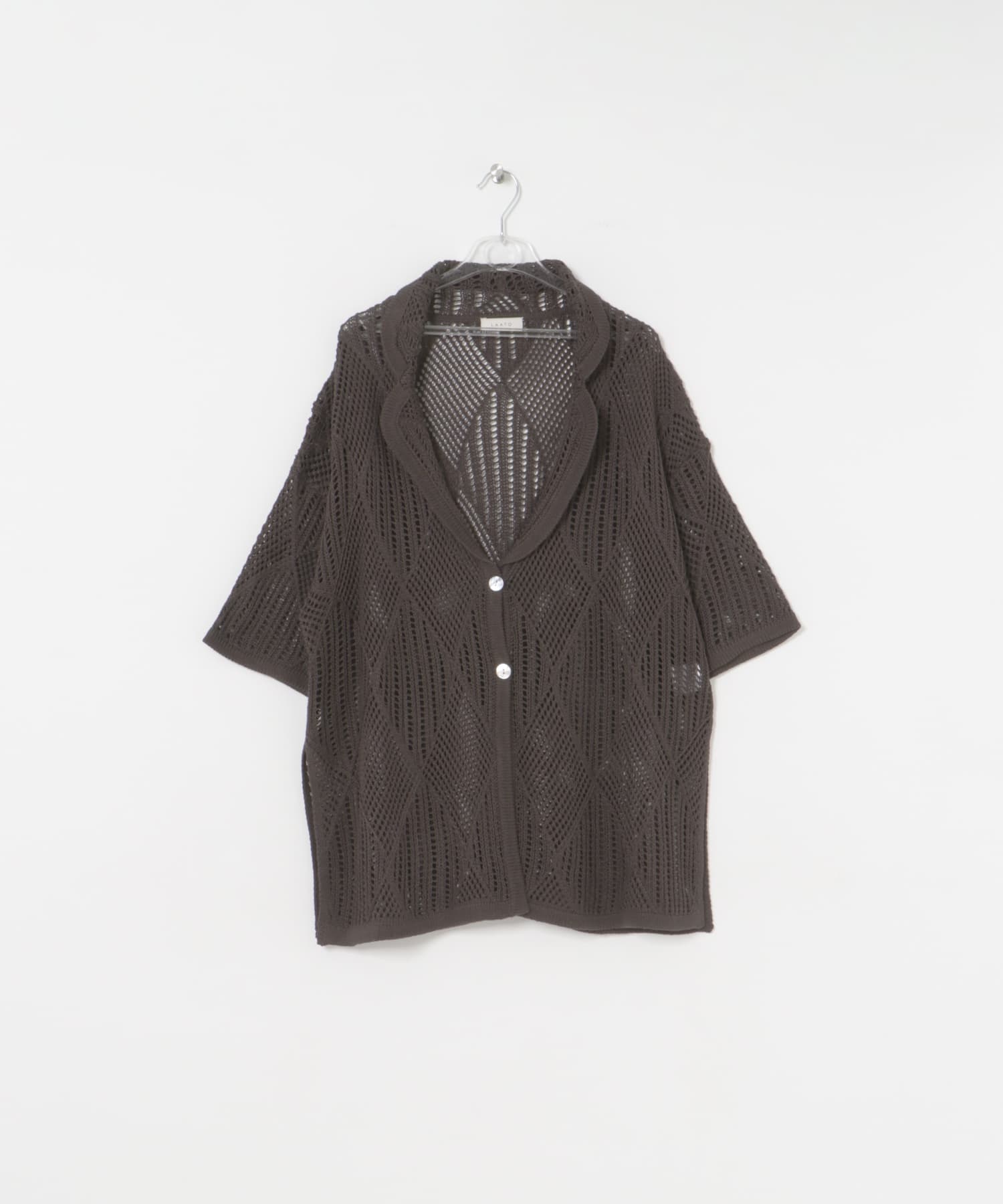 lace knit jacket チョコレート FREE