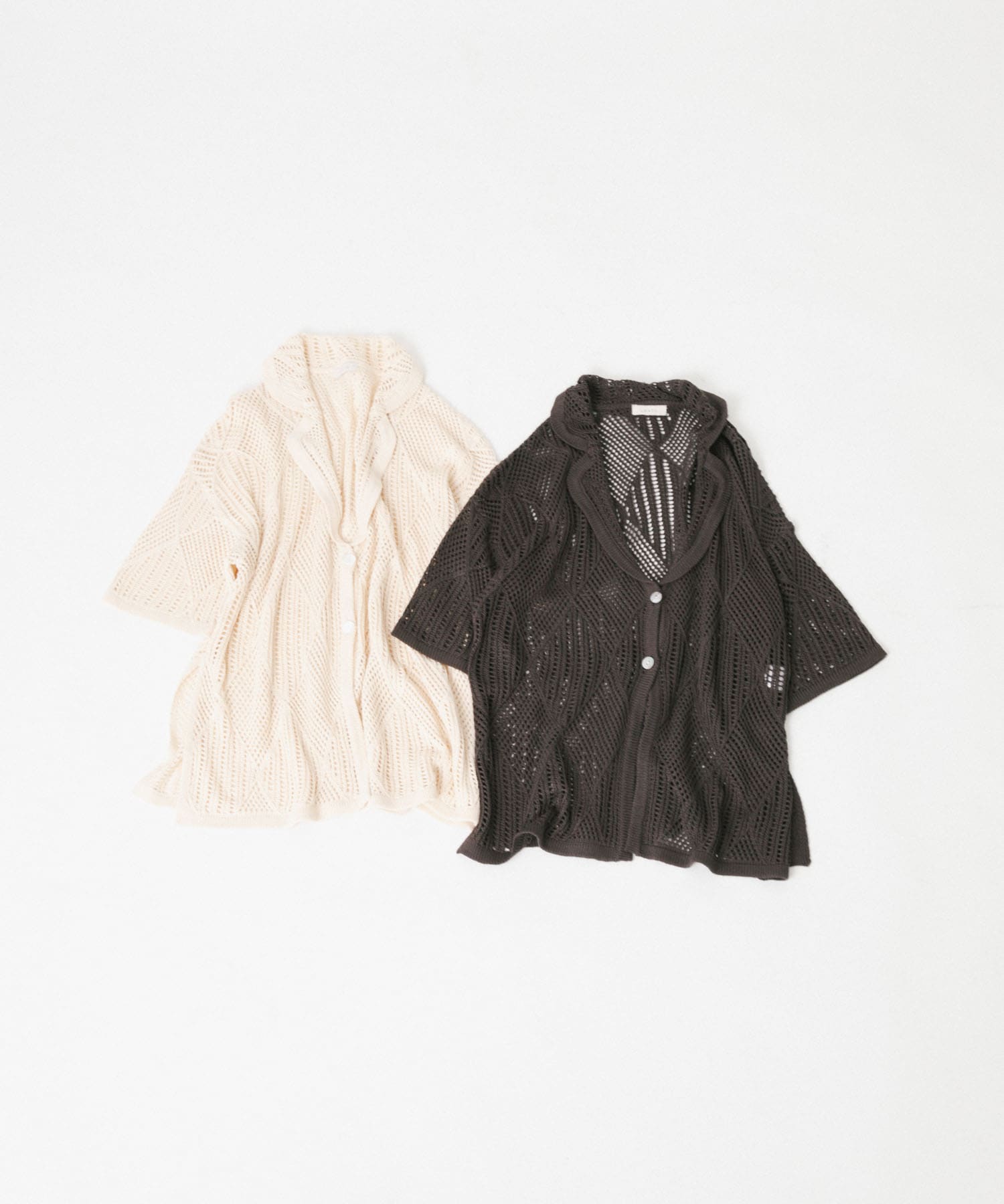 lace knit jacket クリーム FREE