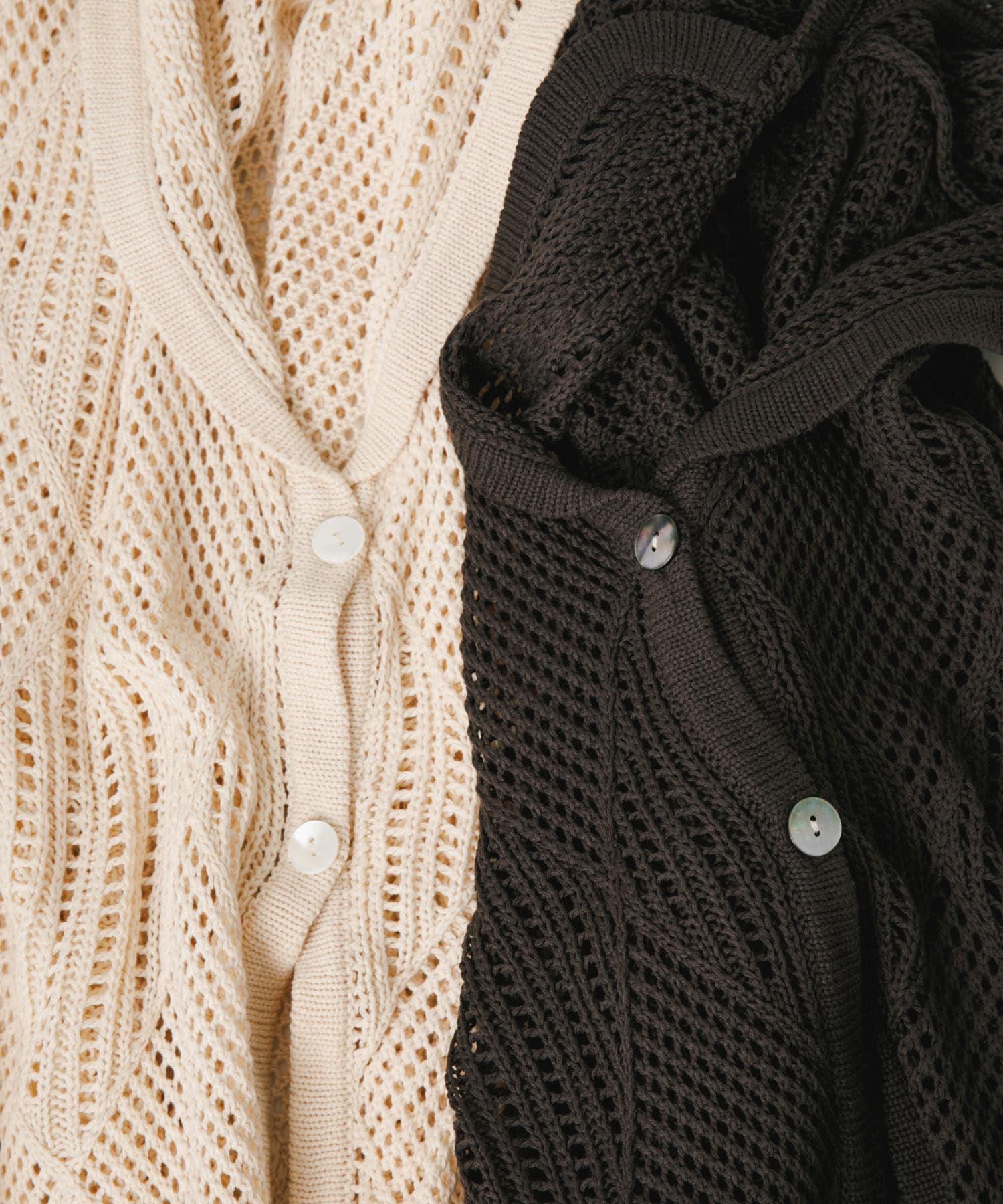 lace knit jacket クリーム FREE